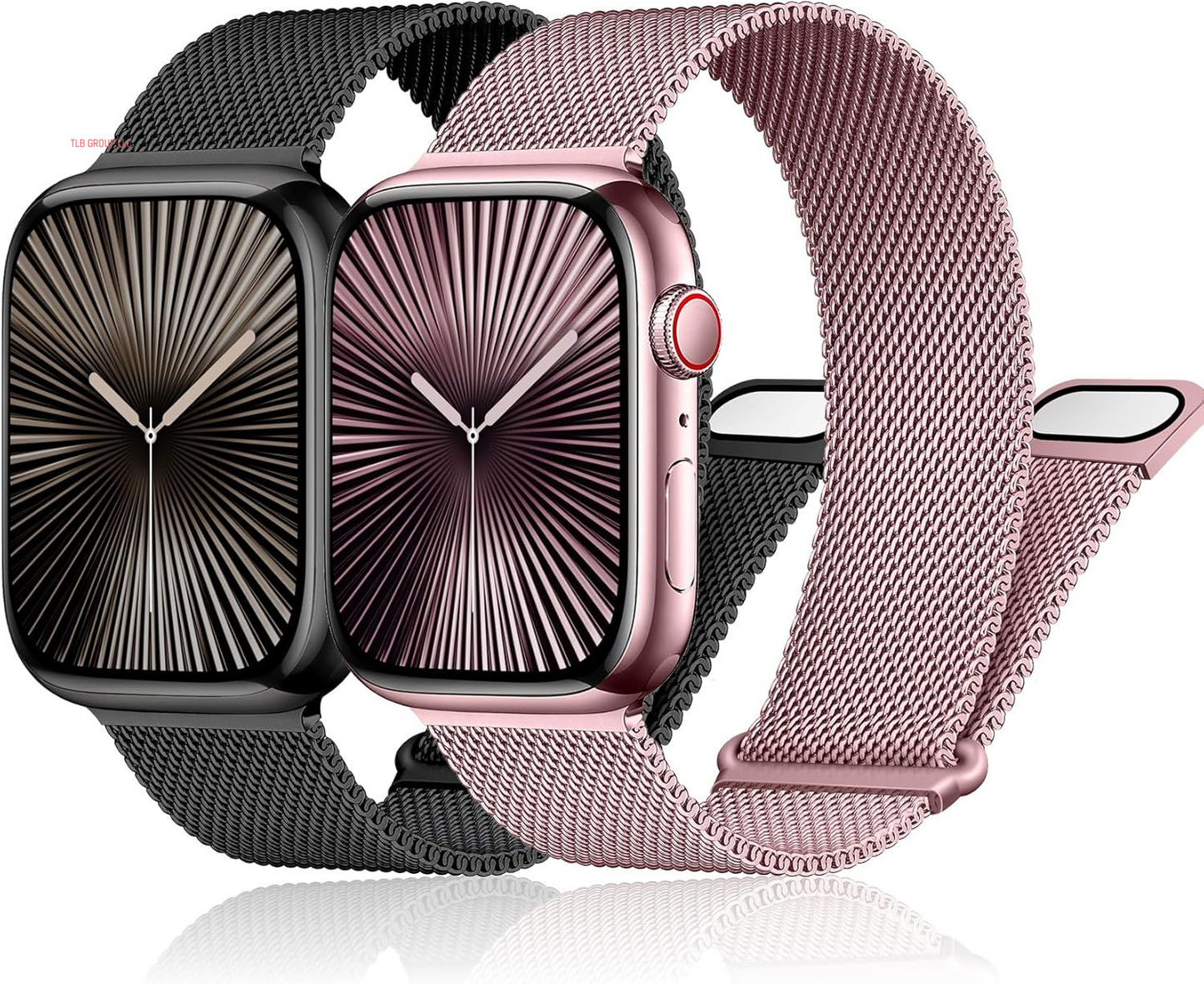 Magnetic Milanese Loop for Apple Watch Band 42Mm 46Mm 40Mm 41Mm 38Mm 44Mm 45Mm 49Mm Women Men,Magnet Stainless Steel Mesh Metal Strap for Iwatch Ultra/2 Series 10 9 8 7 6 5 4,Se/2Nd Generation