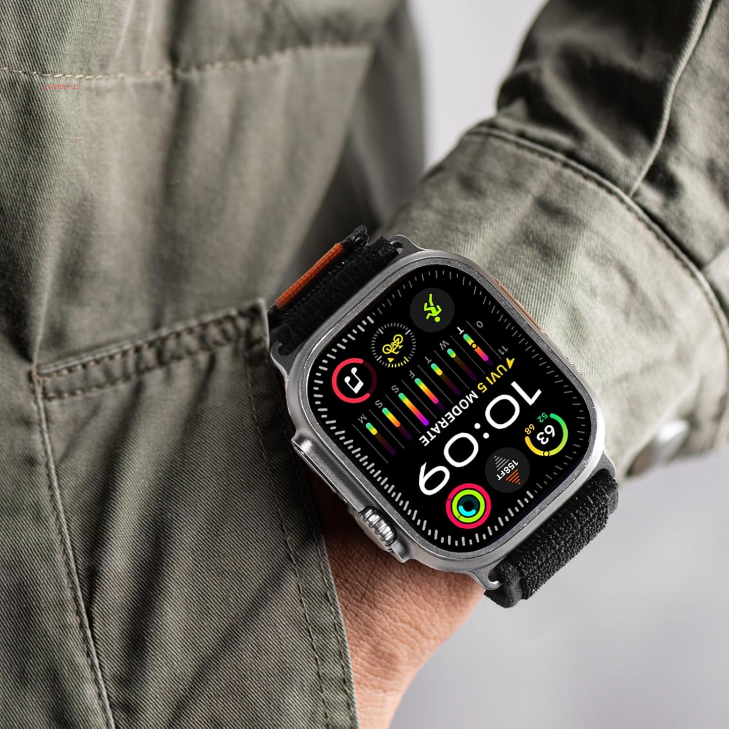 Trail Loop Nylon Band Compatible for Apple Watch Ultra Band Ultra 2 Series 9 Series 8 Series7 SE 6 5 4 3 2 1