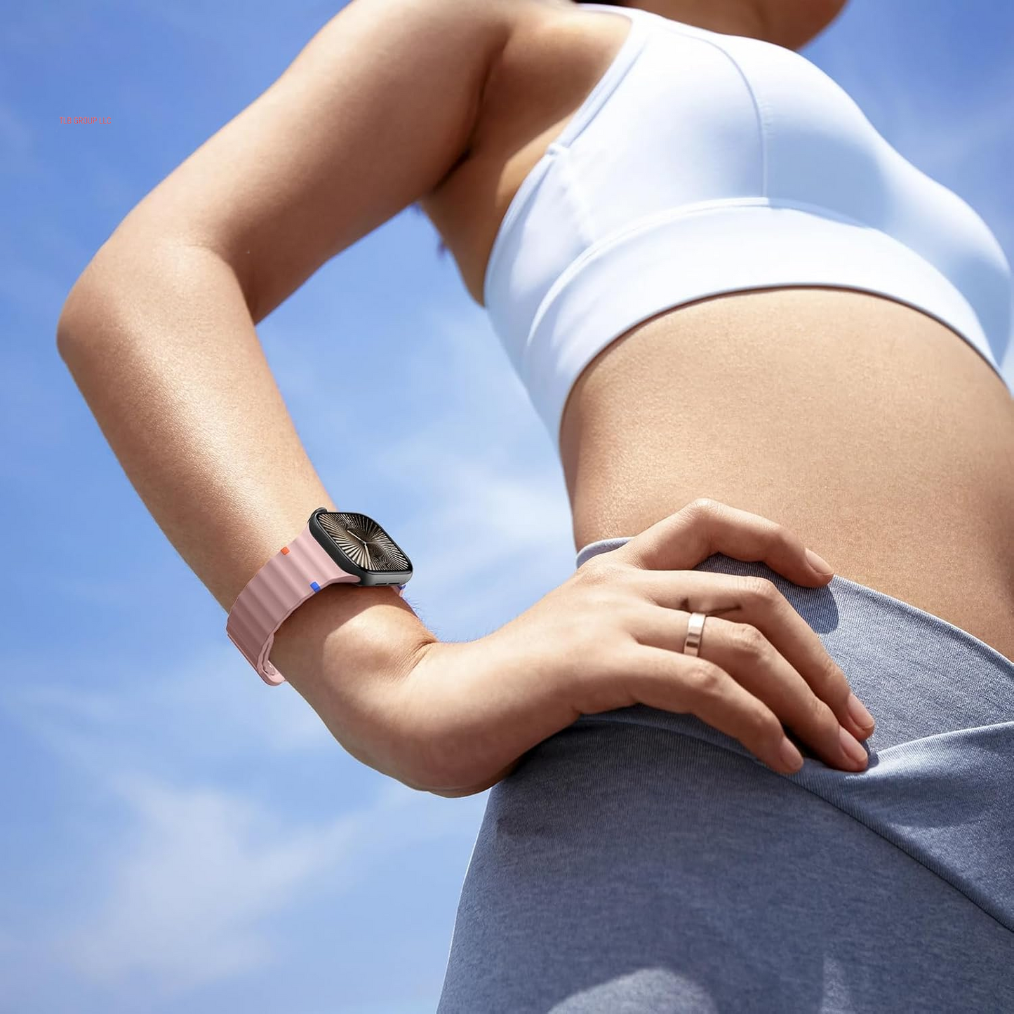 Sport Band for Apple Watch Ultra/2 Bands 49Mm 46Mm 45Mm 44Mm 42Mm 41Mm 40Mm 38Mm for Men Women,Waterproof Soft Silicone Strap Wristband for Iwatch Series 10 9 8 7 6 5 4 3 SE/2 41 45 40 44 Mm,6 Pack