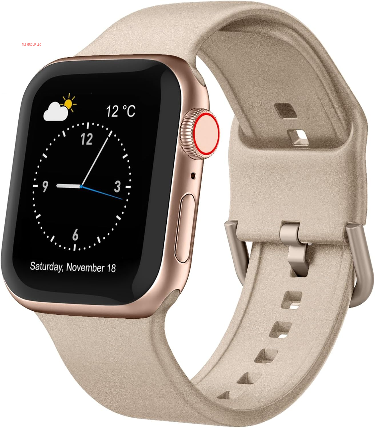 Sport Band Compatible with Apple Watch Bands 49Mm 46Mm 45Mm 44Mm 42Mm 41Mm 40Mm 38Mm, Soft Silicone Wristband Strap with Classic Clasp for Iwatch Series 10 9 Ultra SE 8 7 6 5 4 3 2 1 for Women Men