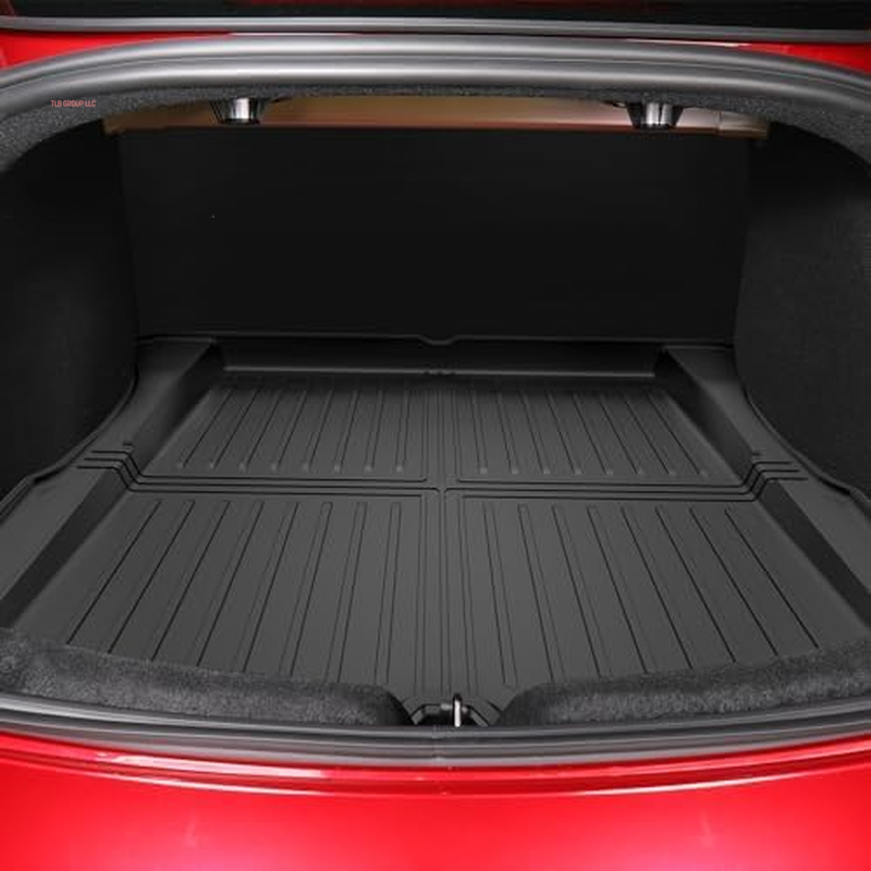 2025 New Version Tesla Model 3 Highland Extra-Thick Floor Mats Custom Fit All Weather TPE Cargo Liner Cargo Trunk Accessories,Compatible 2021-2025 (Tesla Model 3 Floor Mats Set of 6)