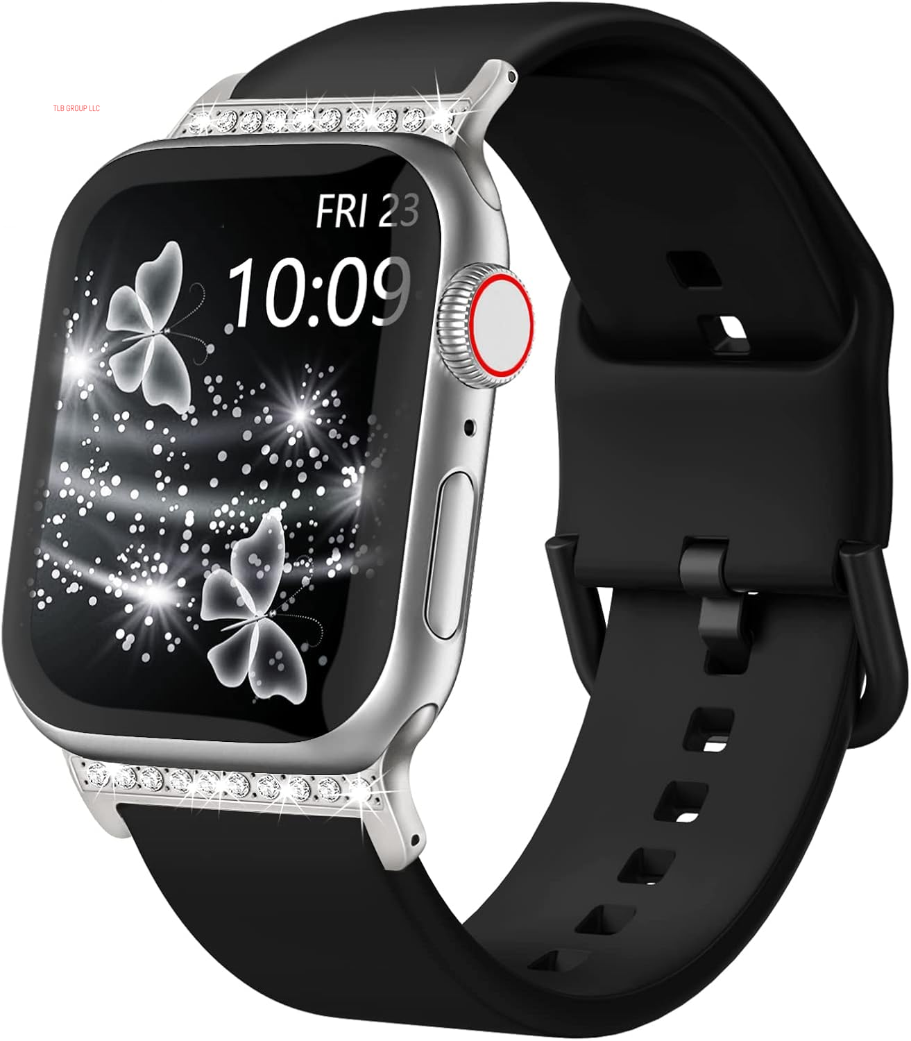 Sport Band Compatible with Apple Watch Bands 49Mm 46Mm 45Mm 44Mm 42Mm 41Mm 40Mm 38Mm, Soft Silicone Wristband Strap with Classic Clasp for Iwatch Series 10 9 Ultra SE 8 7 6 5 4 3 2 1 for Women Men