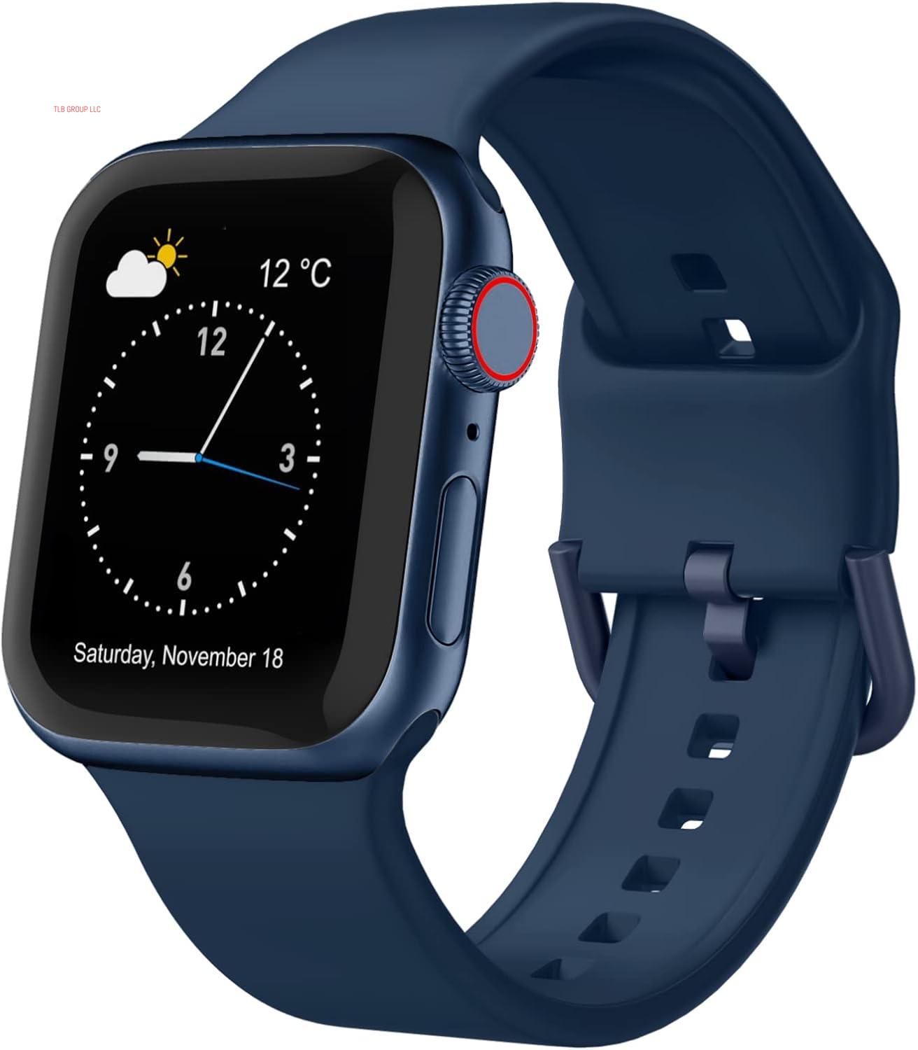 Sport Band Compatible with Apple Watch Bands 49Mm 46Mm 45Mm 44Mm 42Mm 41Mm 40Mm 38Mm, Soft Silicone Wristband Strap with Classic Clasp for Iwatch Series 10 9 Ultra SE 8 7 6 5 4 3 2 1 for Women Men