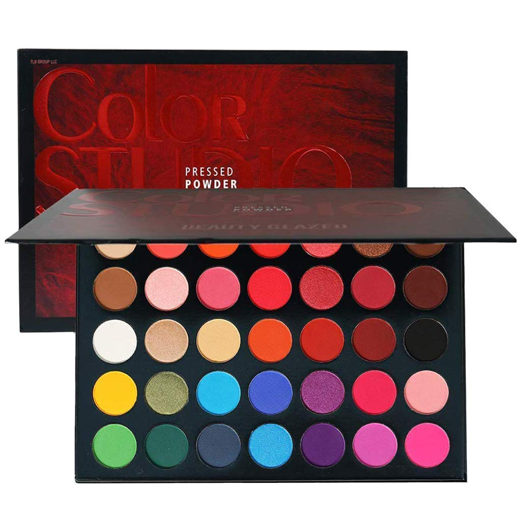 Color Fusion Eyeshadow Palette Highly Pigmented 39 Shades Pink Purple Matte and Shimmers Makeup Palette, Blendable Waterproof Eye Shadow, No Flaking, Little Fall Out, Stay Long, Hard Smudge, Cruelty- Free Makeup Pallet, Full Face Eye Make up for Beginners Any Skin Tones Shading and Contouring
