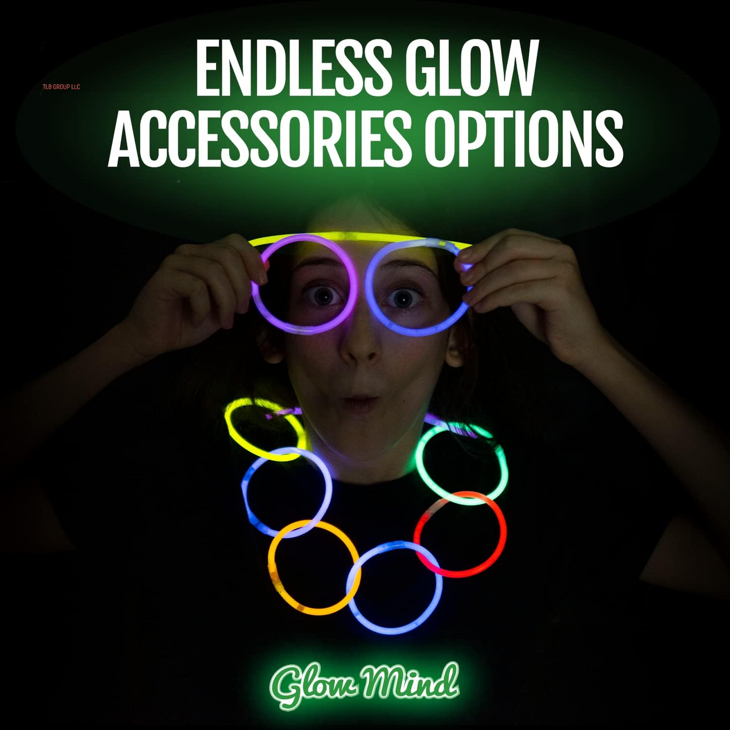 100 Ultra Bright Glow Sticks Bulk Party Pack - Glow in the Dark Party Supplies Pack - 8" Glowsticks Party Favors with Bracelets and Necklaces