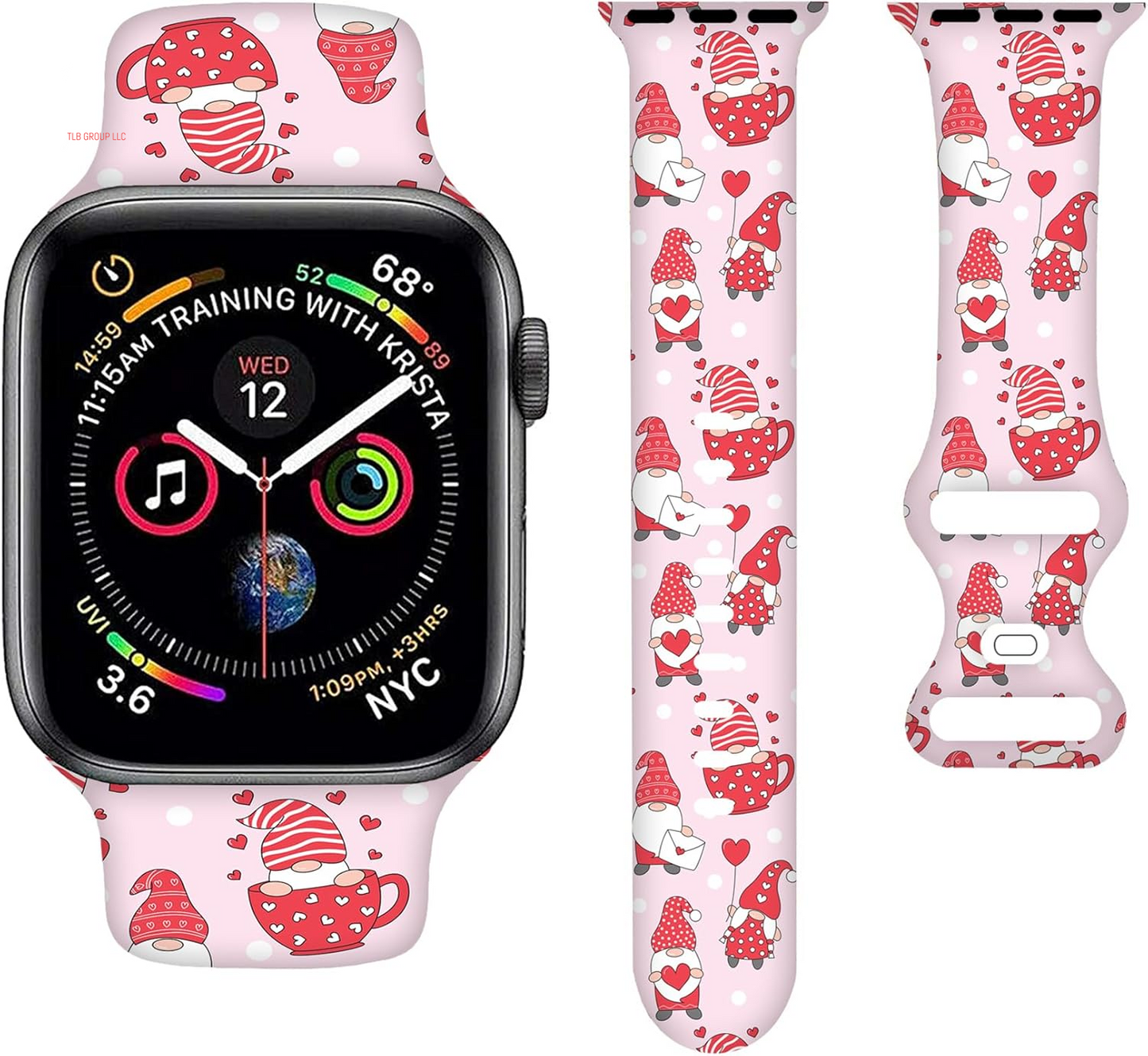 Sport Bands Compatible with Apple Watch Band 38MM 40MM 41MM 42MM 44MM 45MM 49MM, Silicone Strap Compatible with Iwatch Bands Ultra Series SE 9 8 7 6 5 4 3 2 1 for Women Men