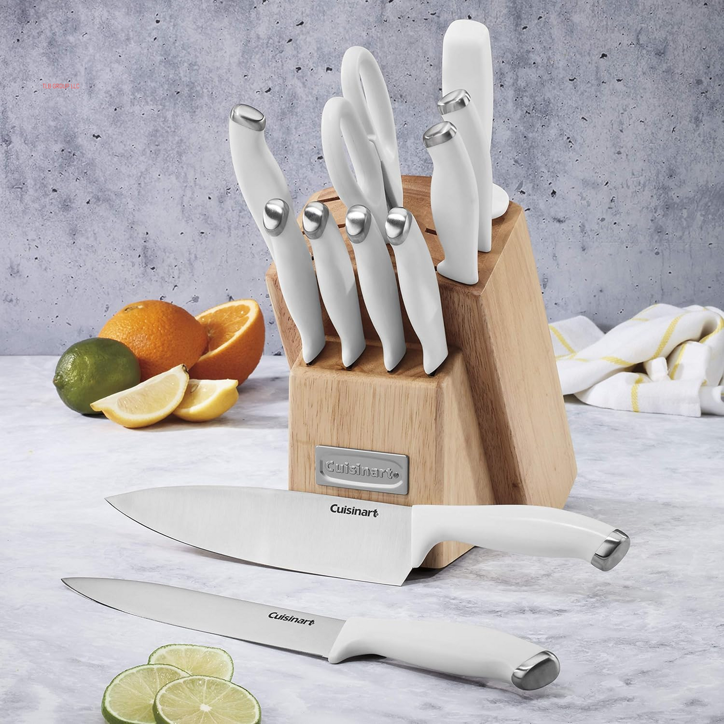 Block Knife Set, 12Pc Cutlery Knife Set with Steel Blades for Precise Cutting, Lightweight, Stainless Steel, Durable & Dishwasher Safe, C77SSW-12P