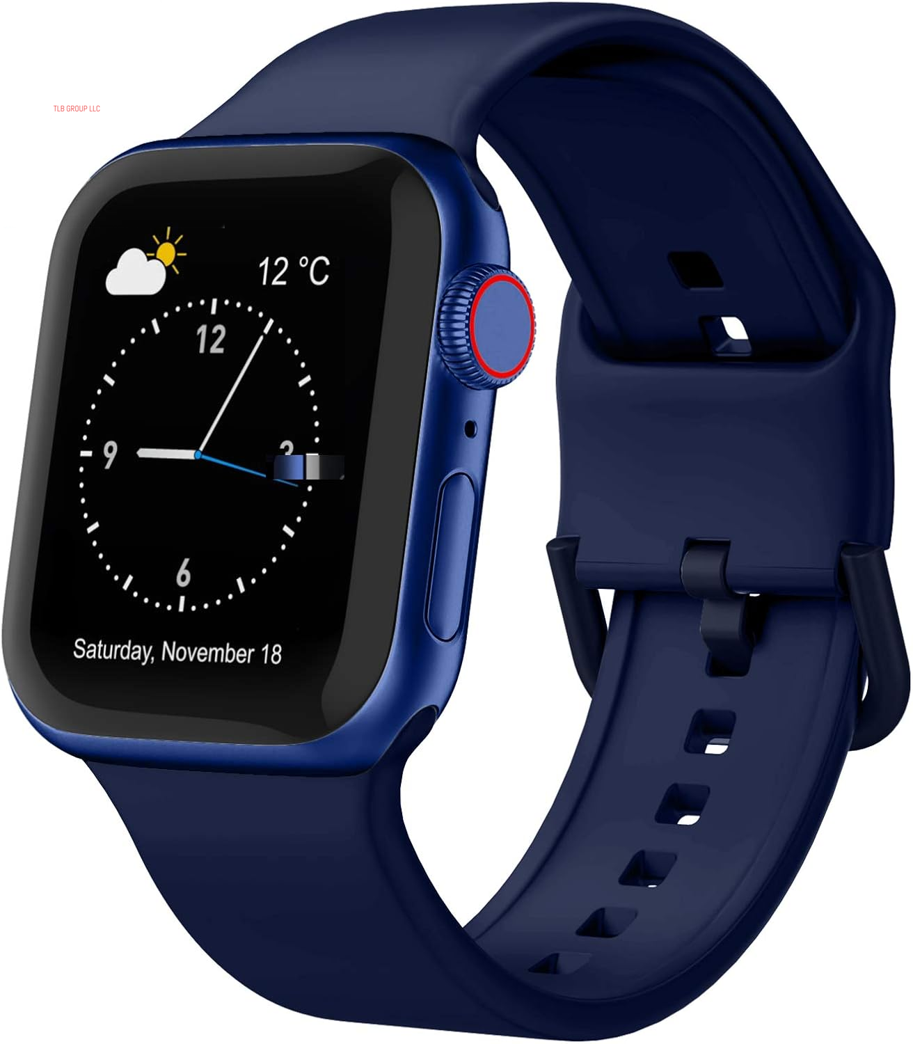 Sport Band Compatible with Apple Watch Bands 49Mm 46Mm 45Mm 44Mm 42Mm 41Mm 40Mm 38Mm, Soft Silicone Wristband Strap with Classic Clasp for Iwatch Series 10 9 Ultra SE 8 7 6 5 4 3 2 1 for Women Men