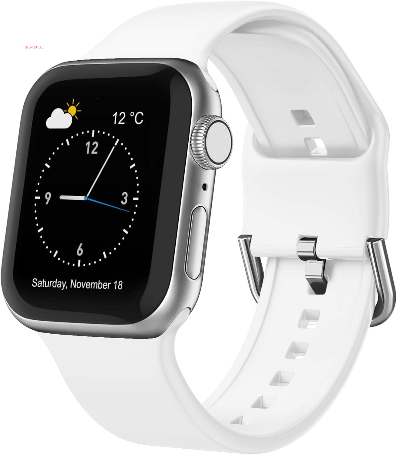 Sport Band Compatible with Apple Watch Bands 49Mm 46Mm 45Mm 44Mm 42Mm 41Mm 40Mm 38Mm, Soft Silicone Wristband Strap with Classic Clasp for Iwatch Series 10 9 Ultra SE 8 7 6 5 4 3 2 1 for Women Men