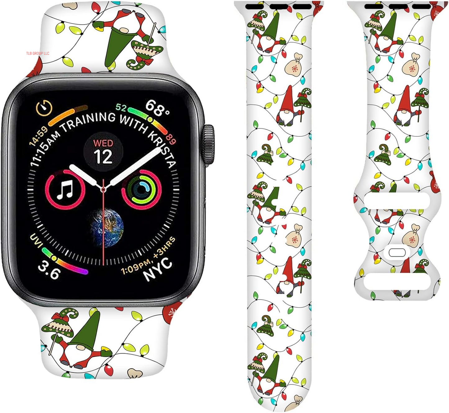 Sport Bands Compatible with Apple Watch Band 38MM 40MM 41MM 42MM 44MM 45MM 49MM, Silicone Strap Compatible with Iwatch Bands Ultra Series SE 9 8 7 6 5 4 3 2 1 for Women Men