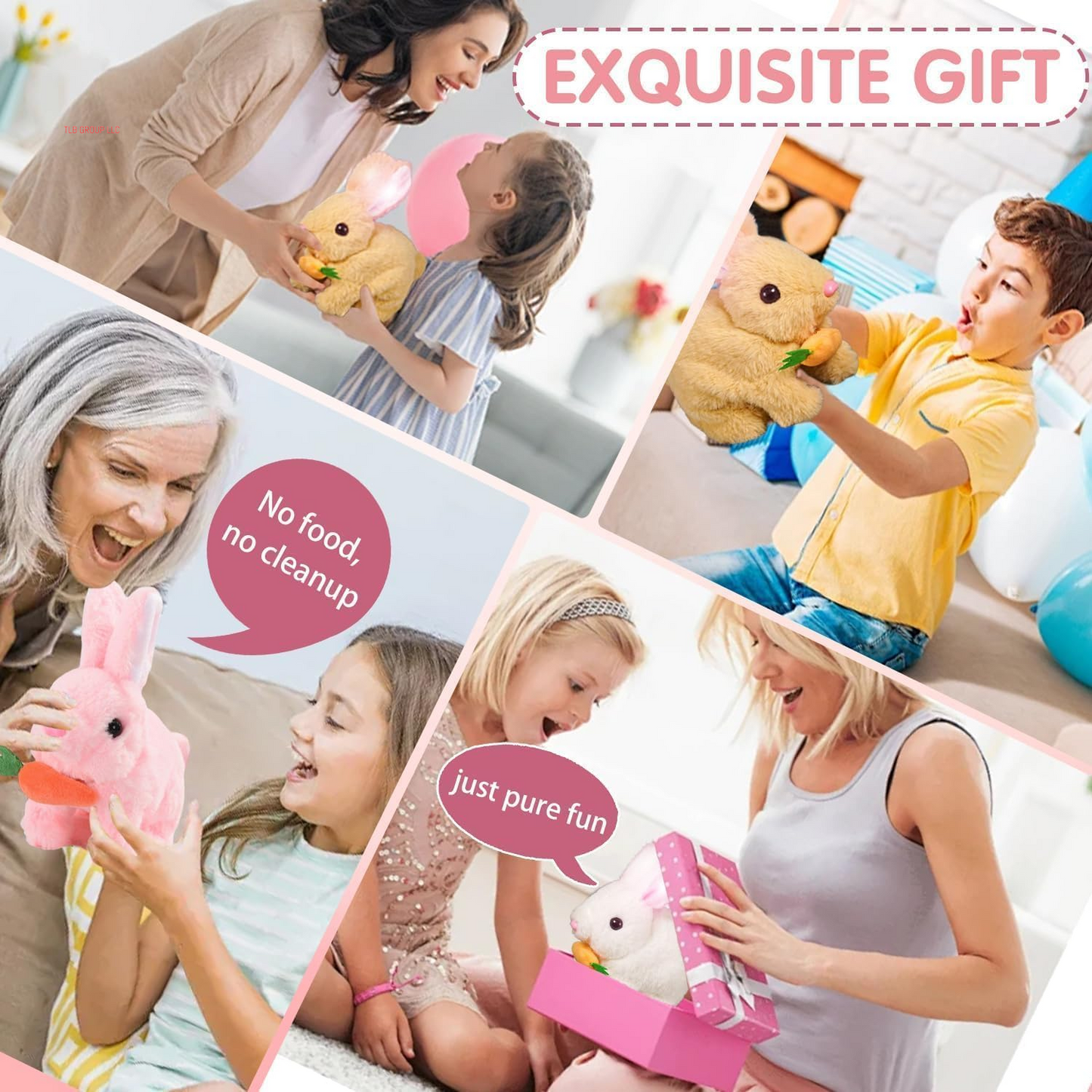 2025 New Bunny - Easter My Realistic Bunny Toy, Interactive Bunny Realistic Bunny - Jumping, Twitching, and Shaking Ears,Realistic Bunny Toys (Brown)