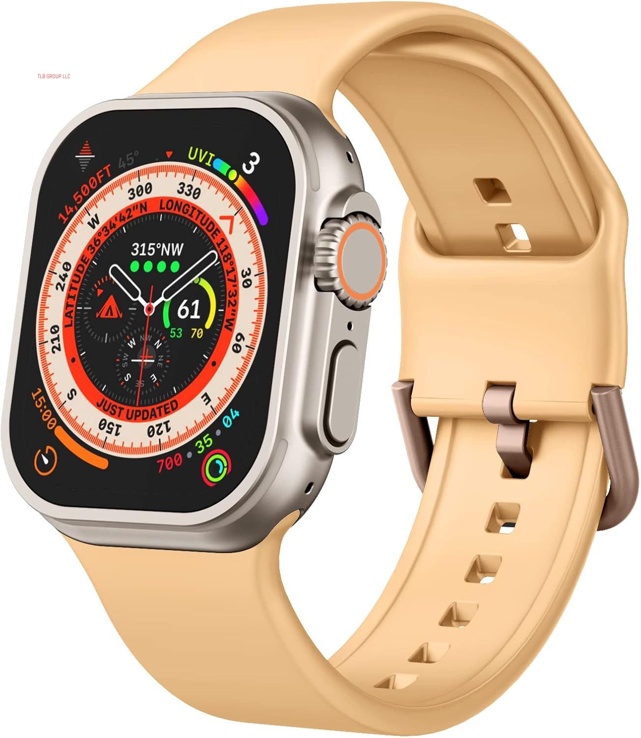 Sport Band Compatible with Apple Watch Bands 49Mm 46Mm 45Mm 44Mm 42Mm 41Mm 40Mm 38Mm, Soft Silicone Wristband Strap with Classic Clasp for Iwatch Series 10 9 Ultra SE 8 7 6 5 4 3 2 1 for Women Men