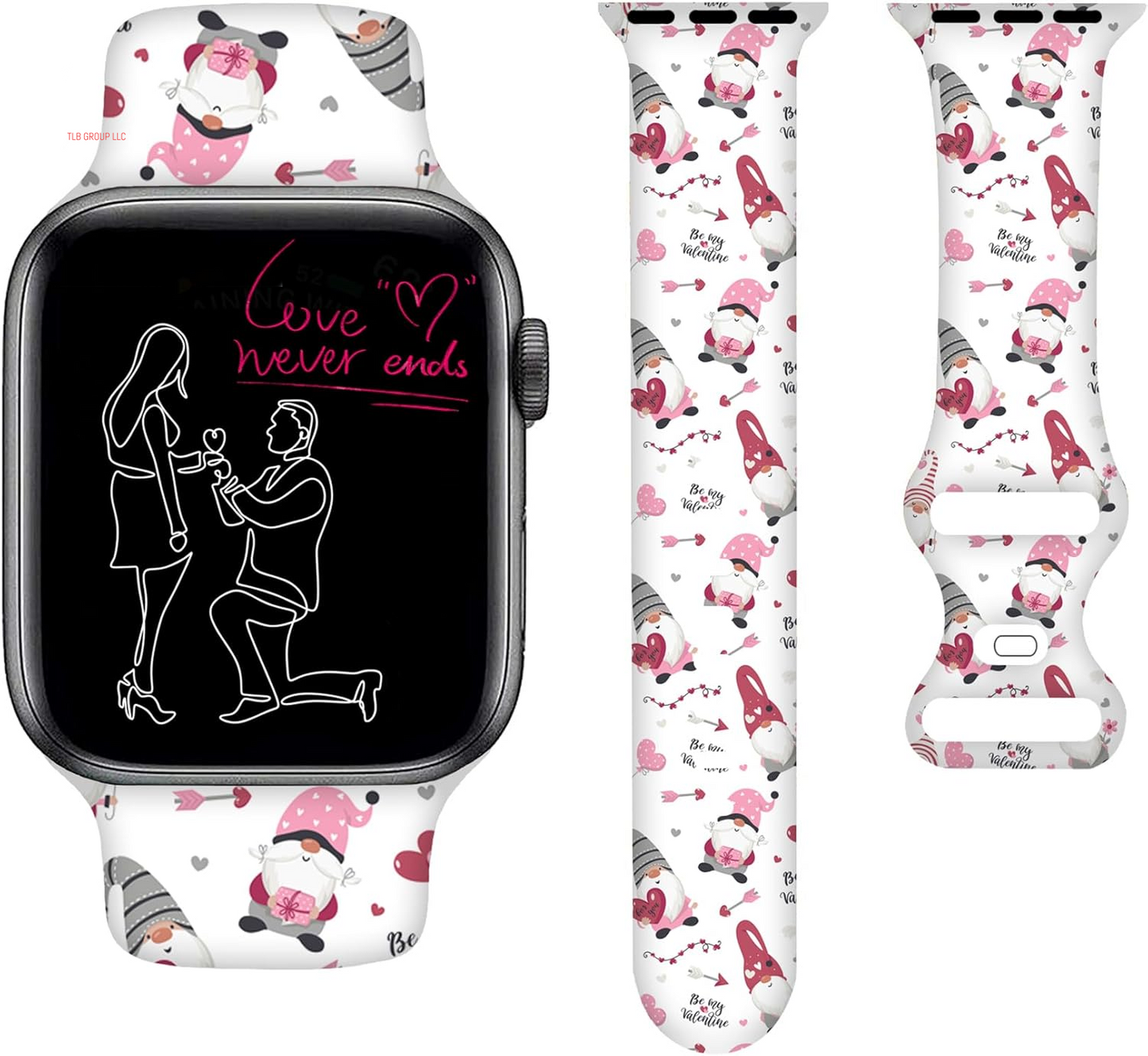 Sport Bands Compatible with Apple Watch Band 38MM 40MM 41MM 42MM 44MM 45MM 49MM, Silicone Strap Compatible with Iwatch Bands Ultra Series SE 9 8 7 6 5 4 3 2 1 for Women Men
