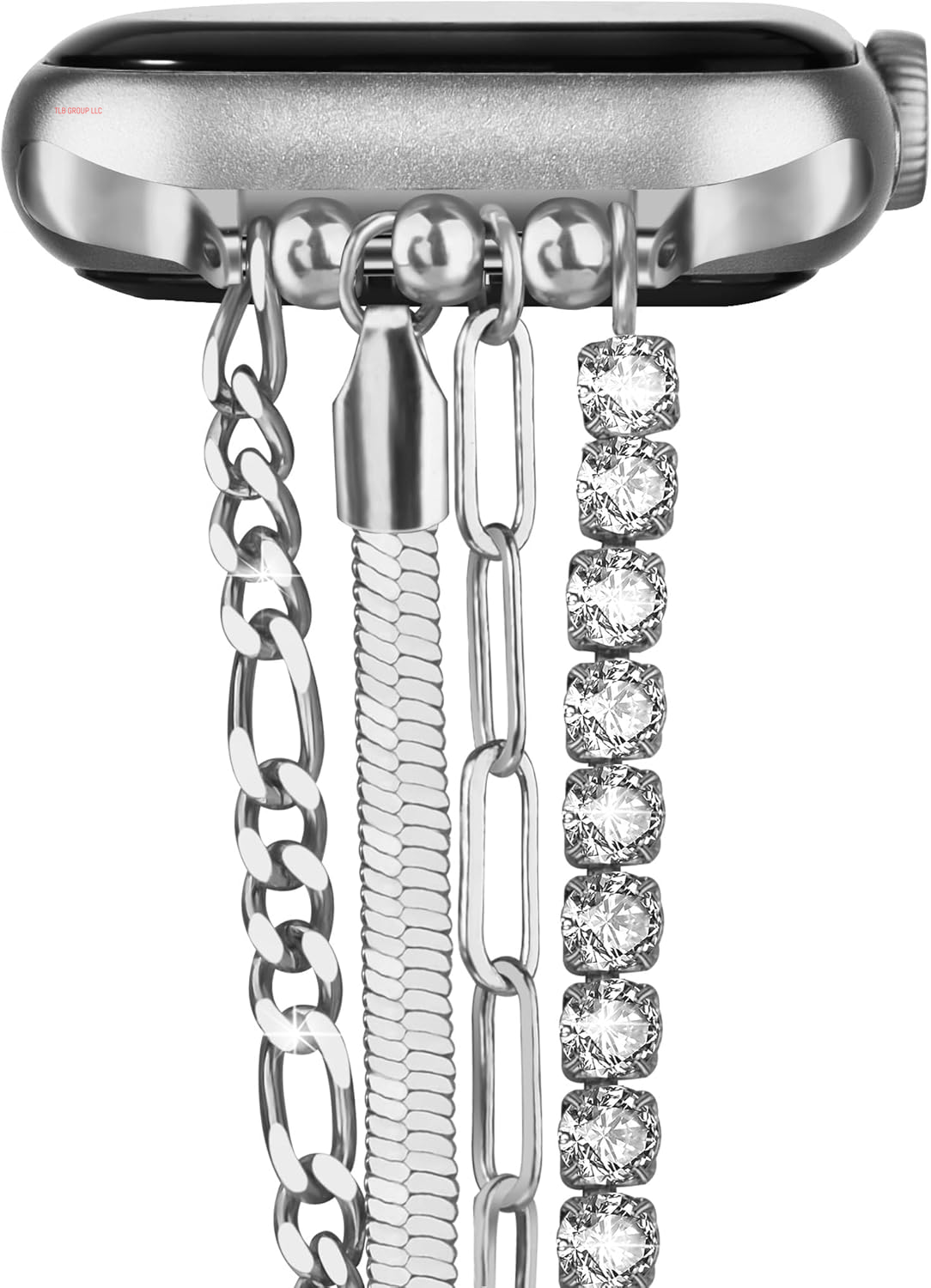Chain Bracelet Compatible for Apple Watch Band, Women Fashion Slim Jewelry Dressy Iwatch Bands 38Mm 40Mm 41Mm 42Mm 44Mm 45Mm 46Mm 49Mm Series 10 9 8 7 SE 6 5 4 3 Series 2 1