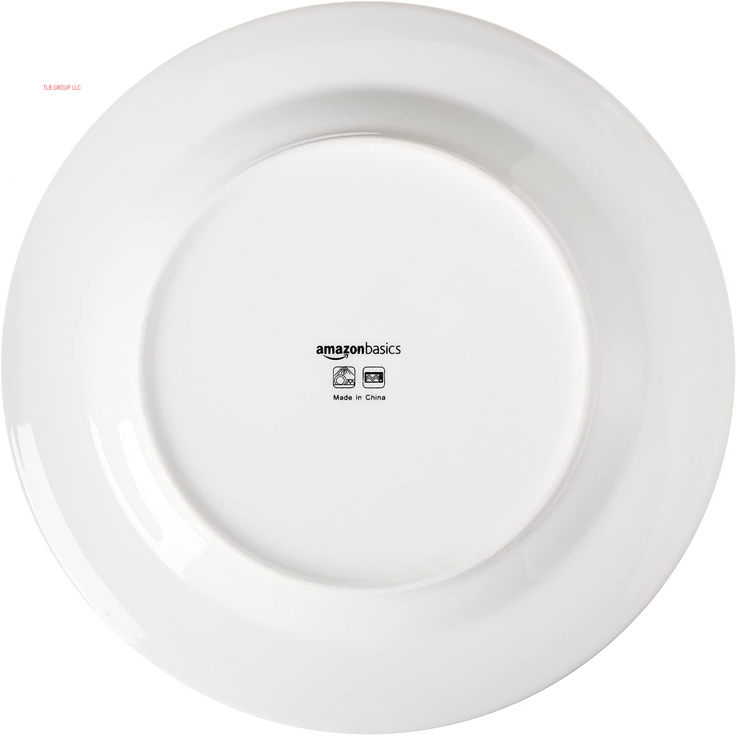 6-Piece White Dinner Plate Set, 10.5 Inches