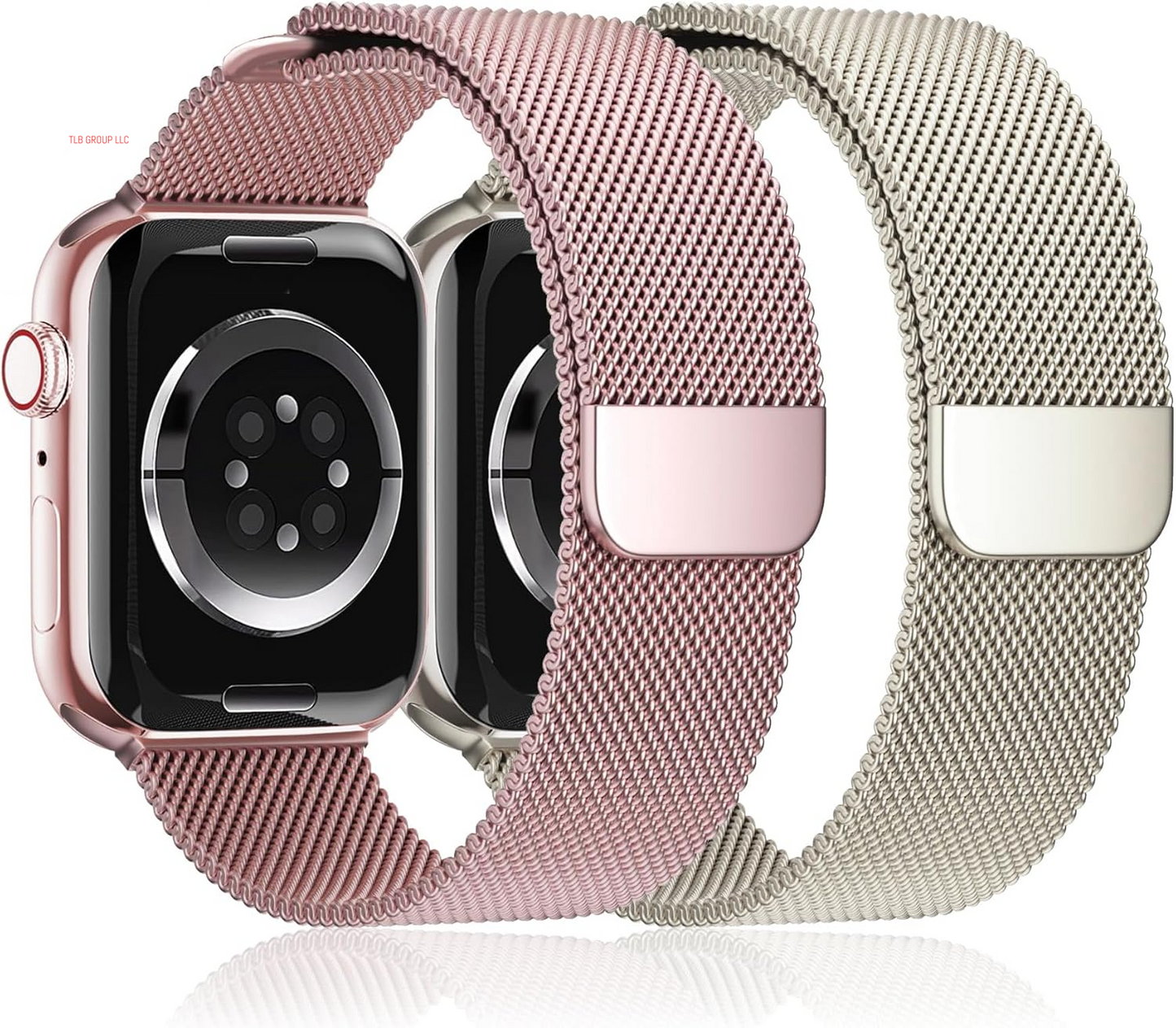 Magnetic Milanese Loop for Apple Watch Band 42Mm 46Mm 40Mm 41Mm 38Mm 44Mm 45Mm 49Mm Women Men,Magnet Stainless Steel Mesh Metal Strap for Iwatch Ultra/2 Series 10 9 8 7 6 5 4,Se/2Nd Generation