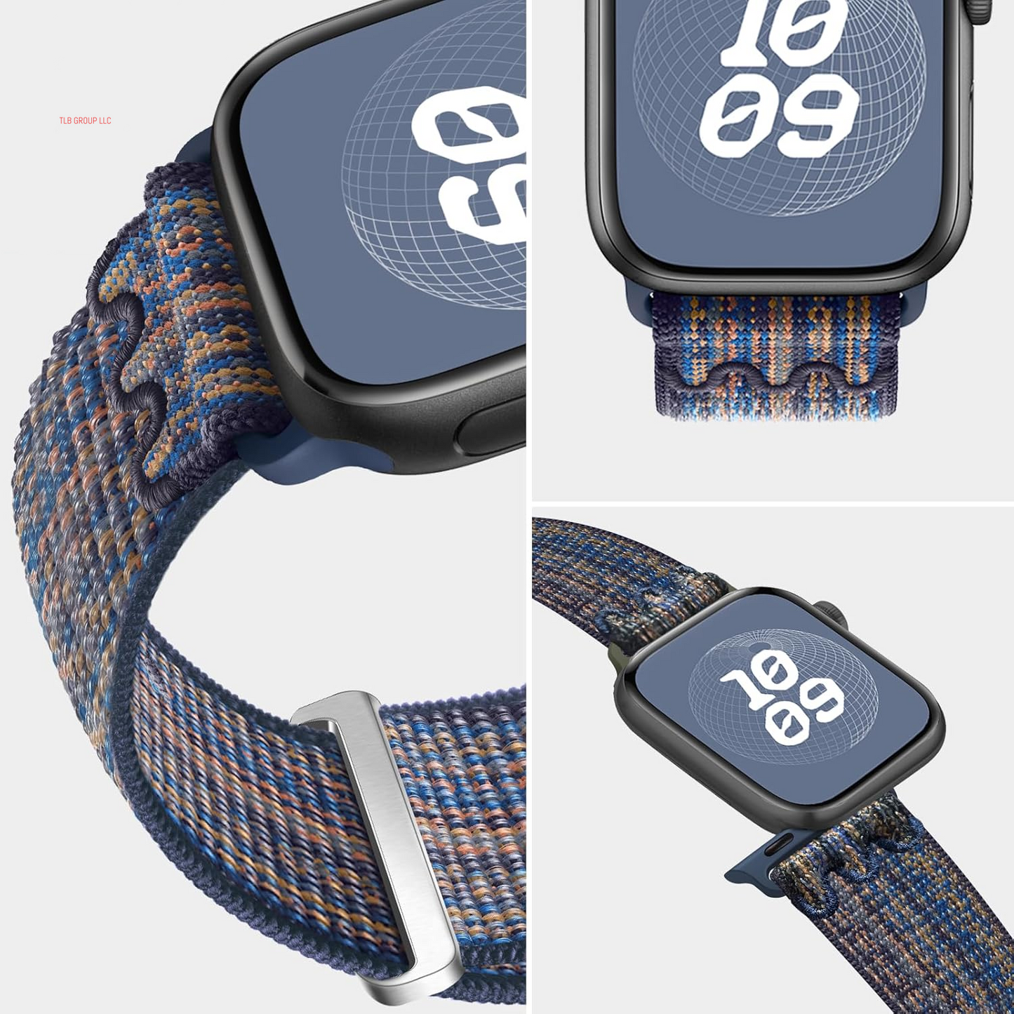 Sport Loop Nylon Band Compatible with Apple Watch Band 38Mm 40Mm 41Mm 42Mm 44Mm 45Mm 49Mm Ultra 2 Iwatch Series 9 8 7 6 SE 5 4 3 2 1 Strap, Fit for Iphone Watch Band Women Men Stretchy