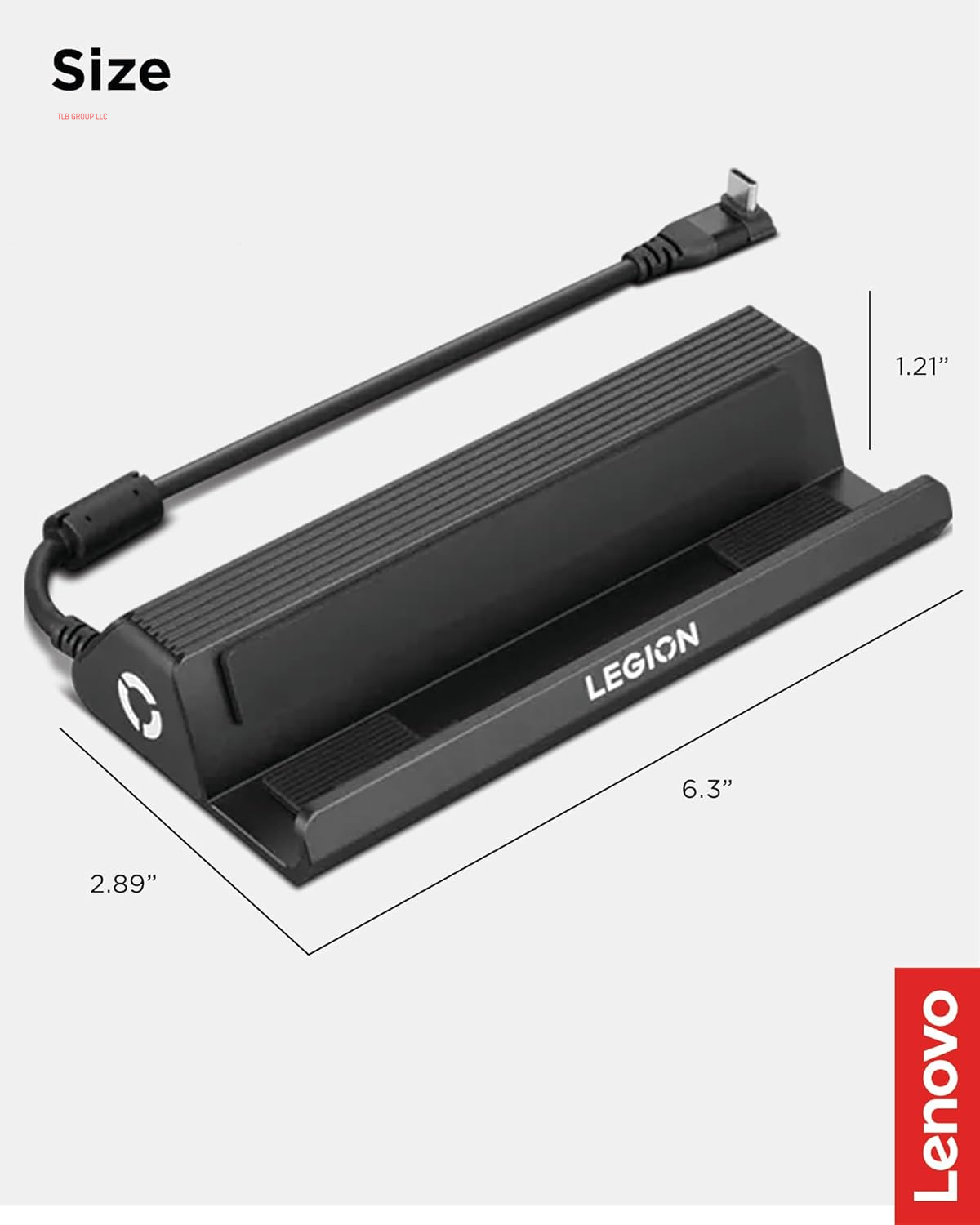 Legion Go USB-C Hub Dock for Legion Go – 6-In-1 Dock, Port Expansion, Charging, Video, Ethernet Support