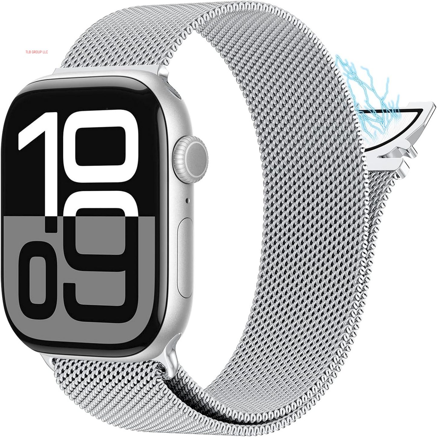 Milanese Mesh Loop Compatible with Apple Watch Band 40Mm 41Mm 38Mm 42Mm Series 10 9 8 7 SE 6 5 4 3 2 1 Men & Women, Stainless Steel Wider Metal Strap with Magnetic Clasp for Iwatch Bands