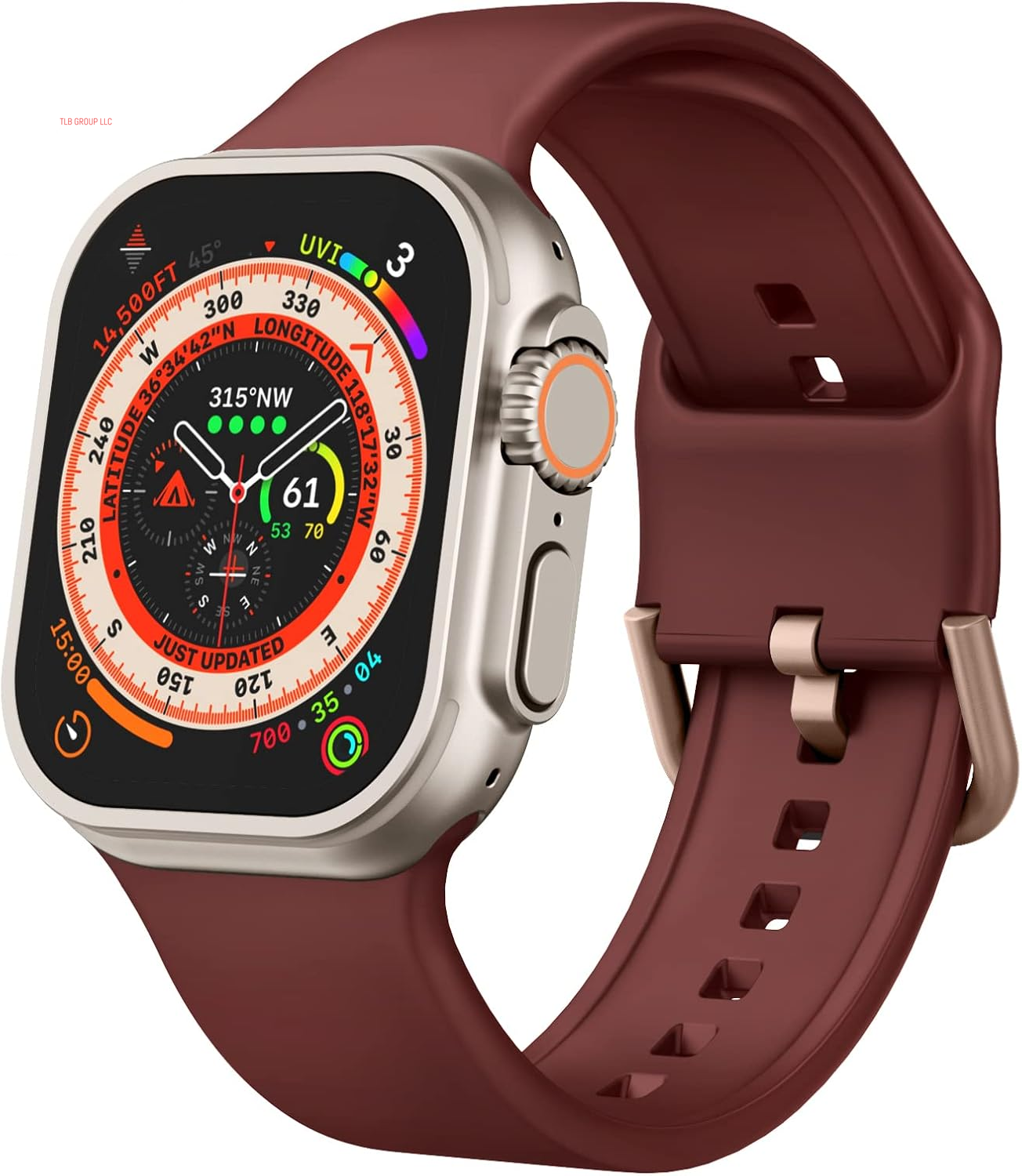 Sport Band Compatible with Apple Watch Bands 49Mm 46Mm 45Mm 44Mm 42Mm 41Mm 40Mm 38Mm, Soft Silicone Wristband Strap with Classic Clasp for Iwatch Series 10 9 Ultra SE 8 7 6 5 4 3 2 1 for Women Men
