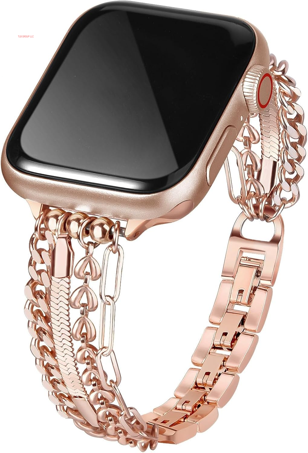 Chain Bracelet Compatible for Apple Watch Band, Women Fashion Slim Jewelry Dressy Iwatch Bands 38Mm 40Mm 41Mm 42Mm 44Mm 45Mm 46Mm 49Mm Series 10 9 8 7 SE 6 5 4 3 Series 2 1