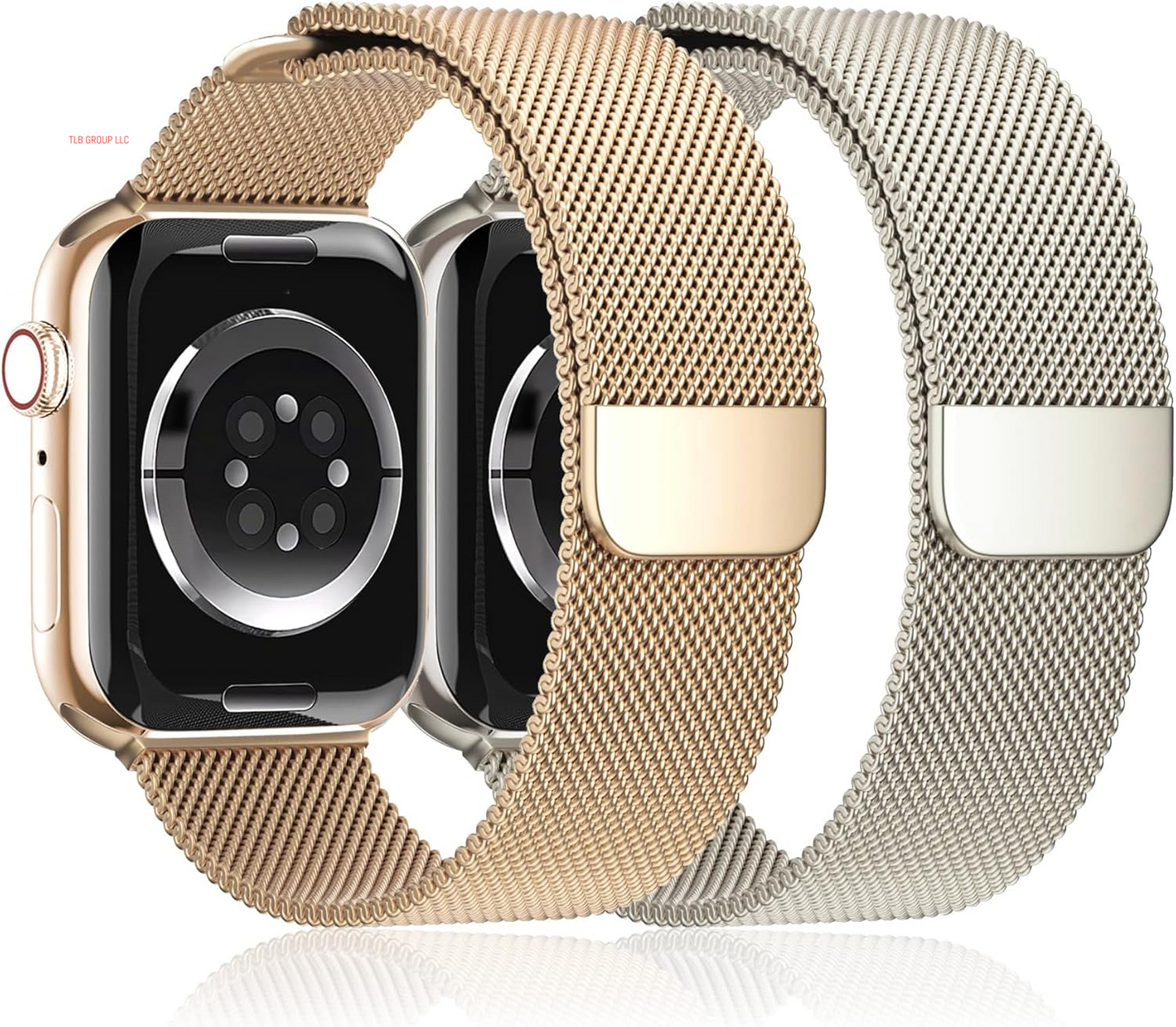 Magnetic Milanese Loop for Apple Watch Band 42Mm 46Mm 40Mm 41Mm 38Mm 44Mm 45Mm 49Mm Women Men,Magnet Stainless Steel Mesh Metal Strap for Iwatch Ultra/2 Series 10 9 8 7 6 5 4,Se/2Nd Generation