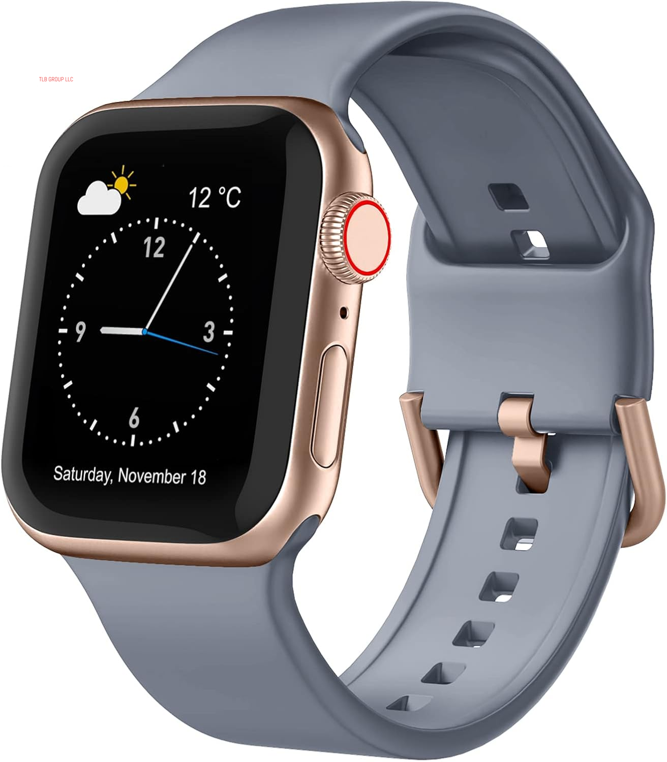 Sport Band Compatible with Apple Watch Bands 49Mm 46Mm 45Mm 44Mm 42Mm 41Mm 40Mm 38Mm, Soft Silicone Wristband Strap with Classic Clasp for Iwatch Series 10 9 Ultra SE 8 7 6 5 4 3 2 1 for Women Men