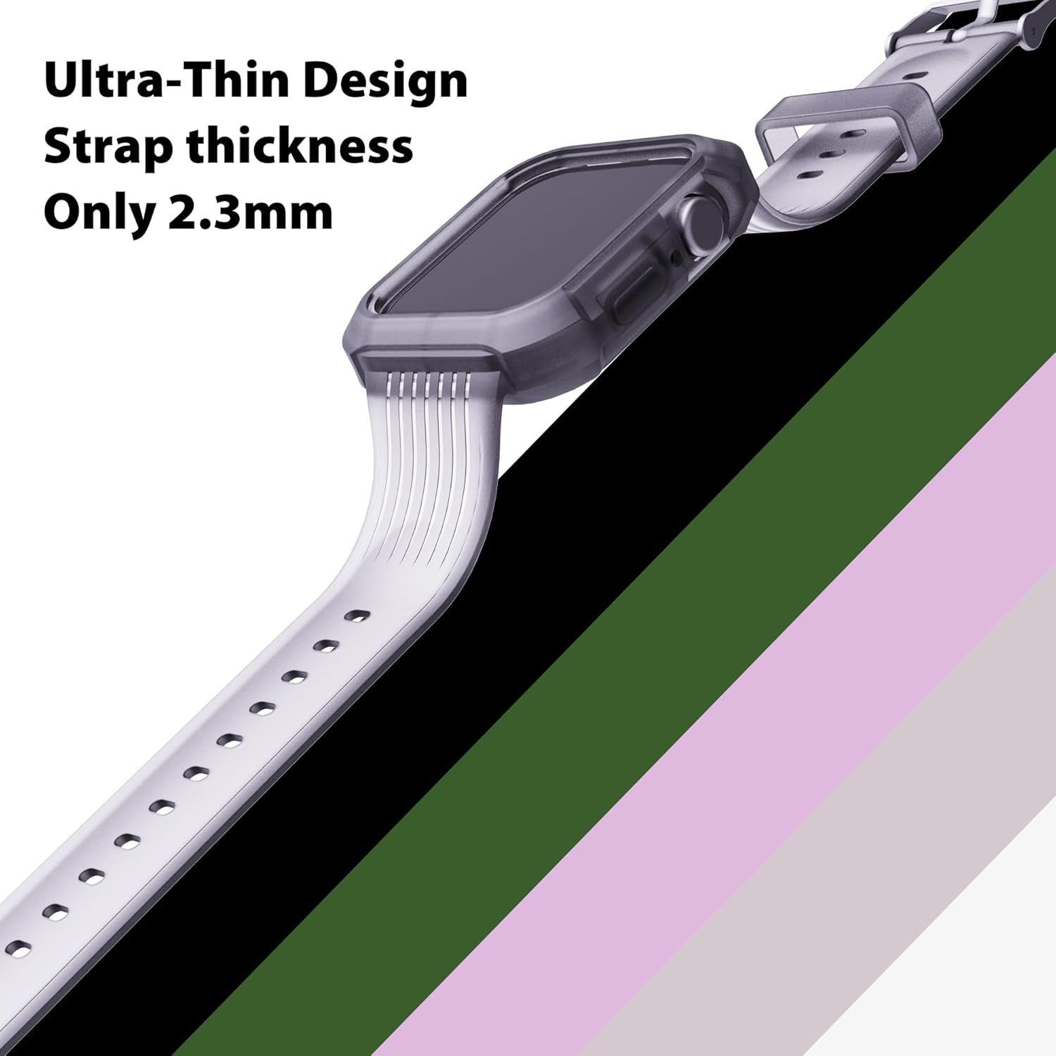 Bands Compatible with Apple Watch 38Mm 40Mm 41Mm 42Mm 44Mm 45Mm Series 9 8 7 6 5 4 3 2 1 SE SE2 Replacement Strap for Iwatch Sports Bands with Case Men Women