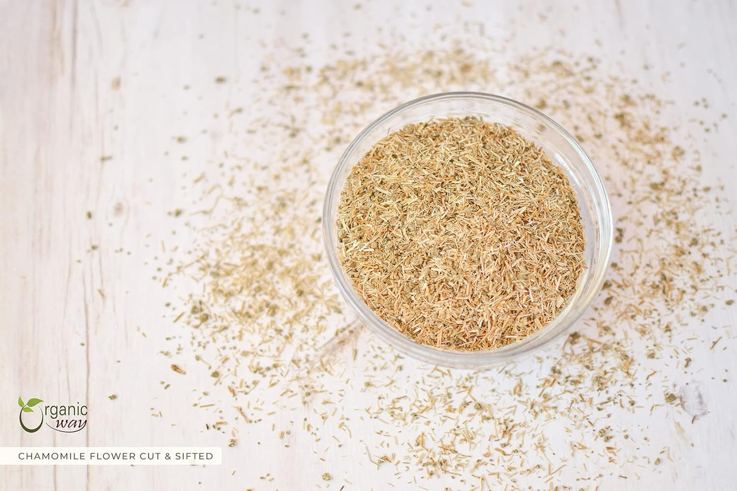 Chamomile Flowers Cut & Sifted (Matricaria Chamomilla) | Organic & Kosher Certified | Origin - Albania (4 Oz (Pack of 1)) TLBH