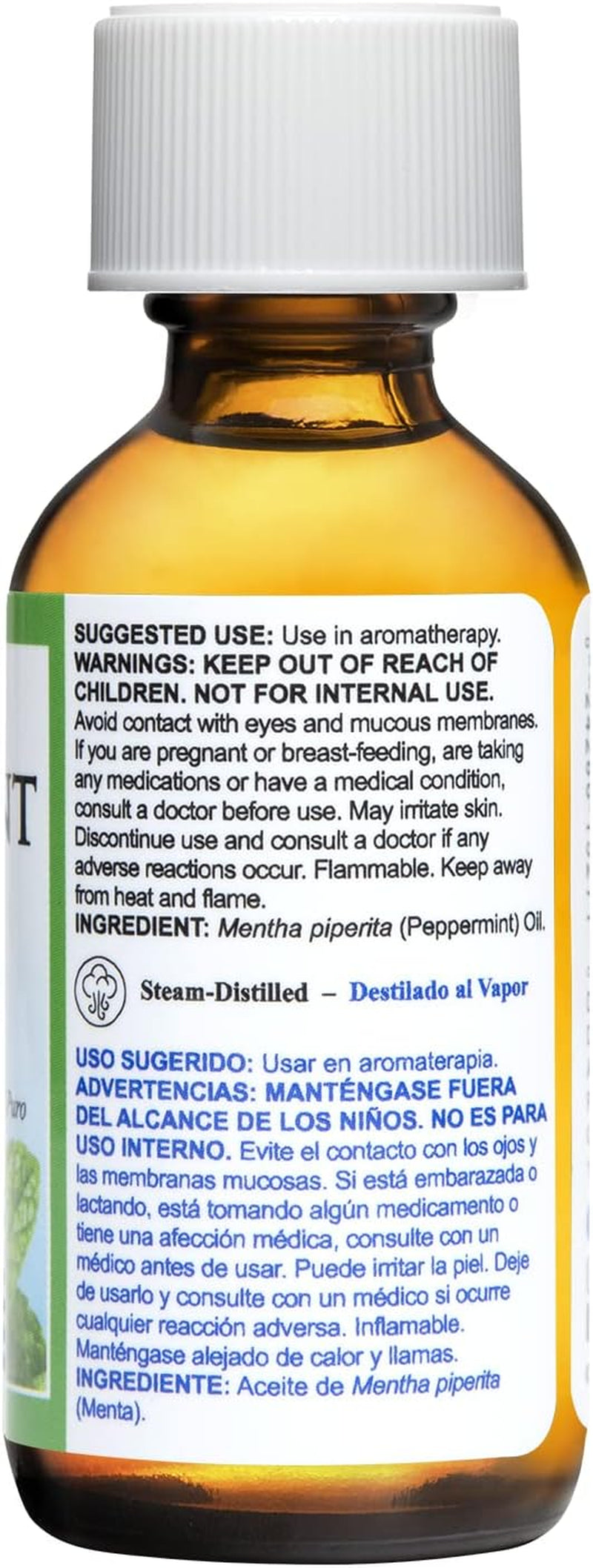 Peppermint Essential Oil - 100% Peppermint Oil for Aromatherapy - Steam Distilled - 1 Fl OZ TLBH