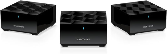Nighthawk Advanced Whole Home Mesh Wifi 6 System (MK63S) with Free Armor Security – AX1800 Router with 2 Satellite Extenders, Coverage up to 4,500 Sq. Ft. and 25+ Devices
