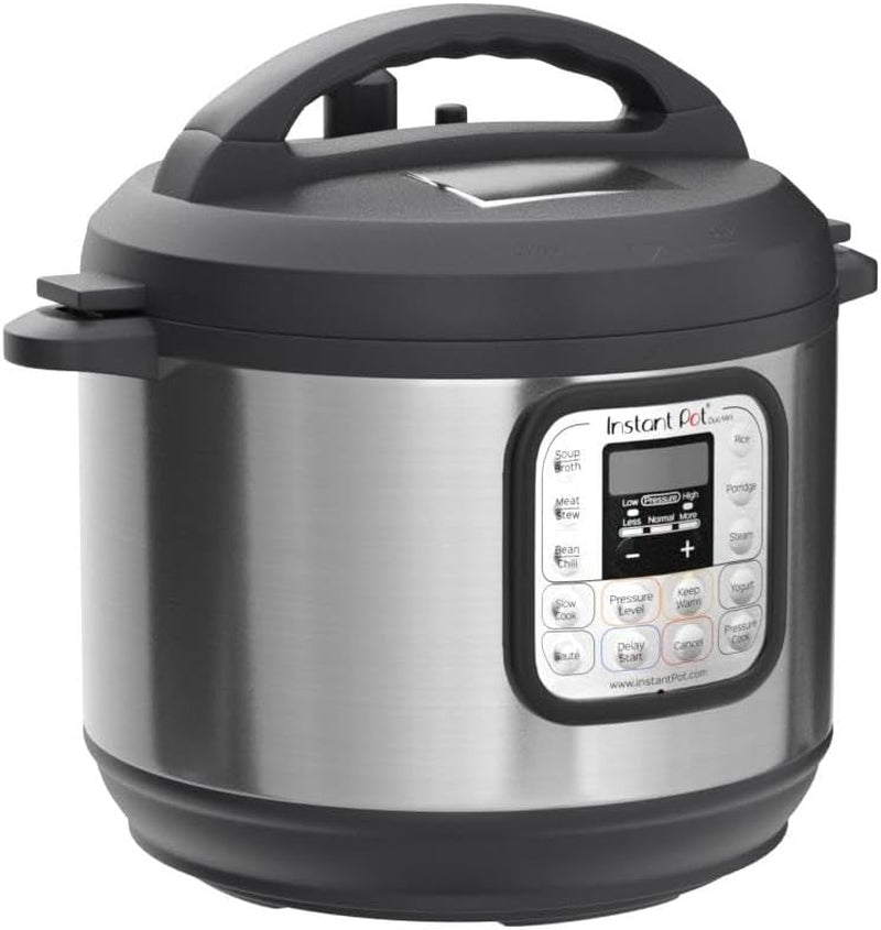 Duo 7-In-1 Mini Electric Pressure Cooker, Slow Rice Cooker, Steamer, Sauté, Yogurt Maker, Warmer & Sterilizer, Includes Free App with over 1900 Recipes, Stainless Steel, 3 Quart