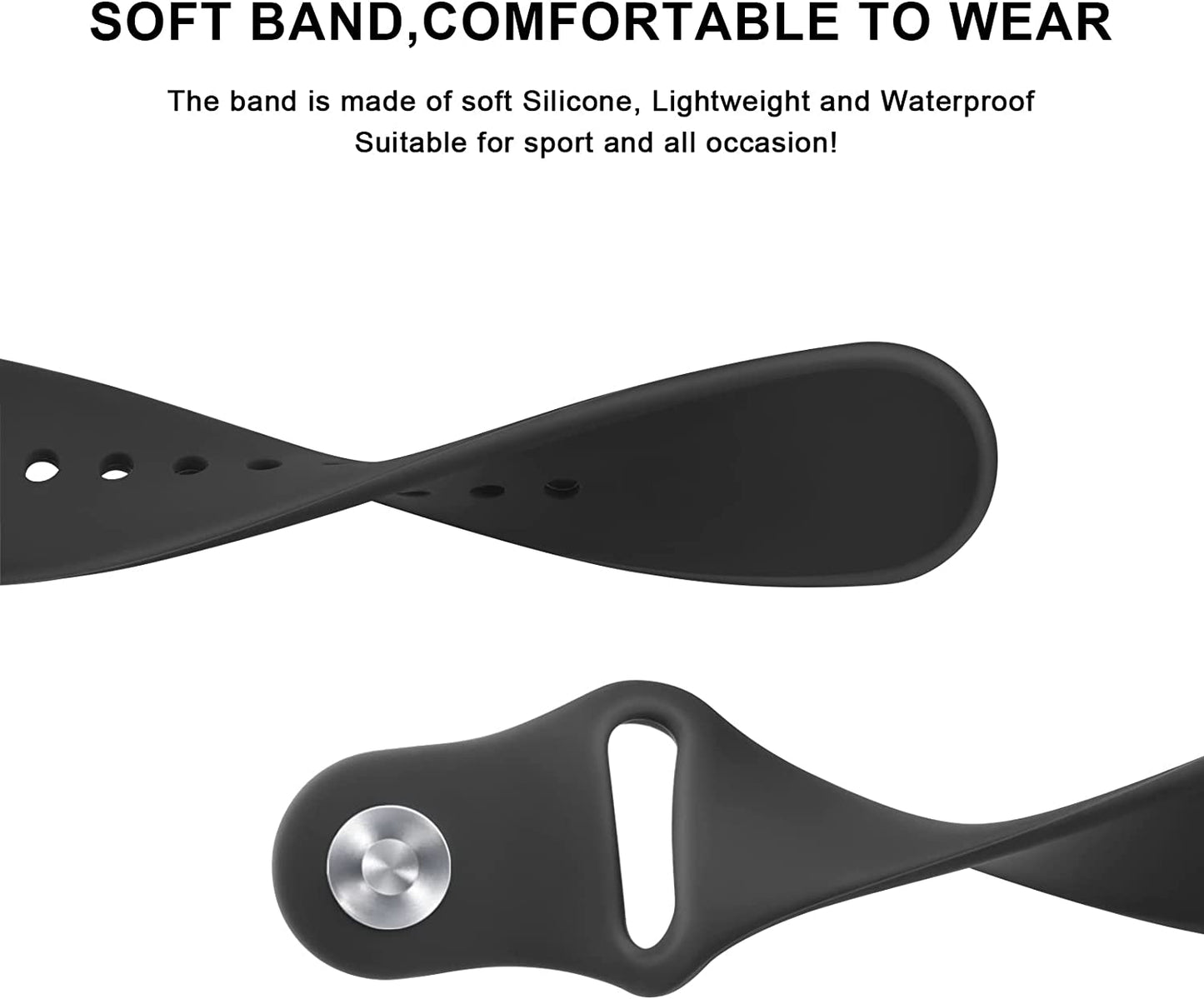 Bands Compatible with Samsung Galaxy Watch 5 Band 40Mm 44Mm, Galaxy Watch 5 Pro Bands 45Mm, 20Mm Soft Silicone Sport Replacement Strap for Galaxy Watch 5 Band Women Men