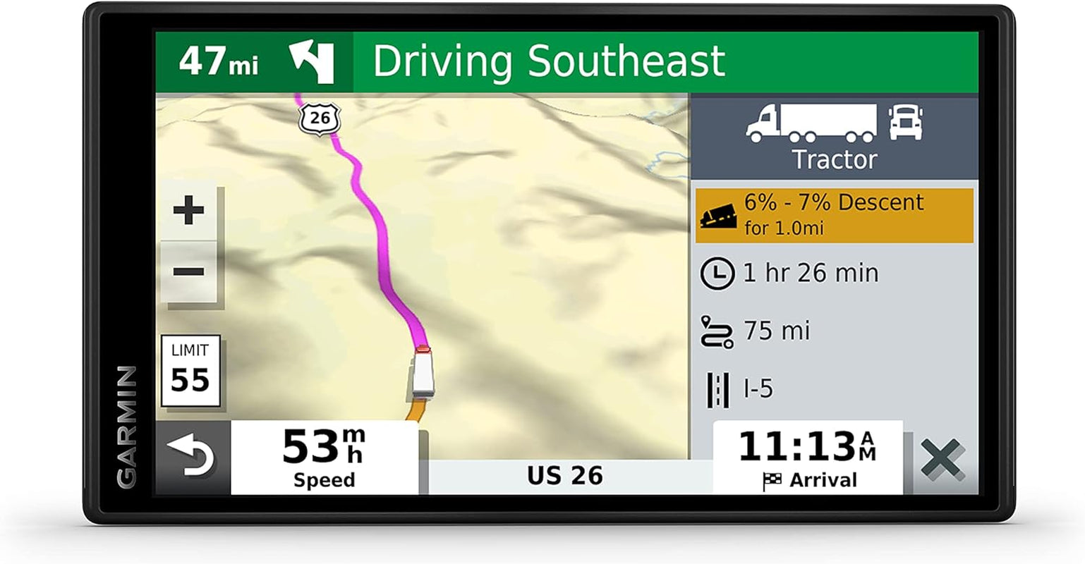 Dezl OTR500, 5.5-Inch GPS Truck Navigator, Custom Truck Routing and Load-To-Dock Guidance, 010-02603-00 TRUCK DRIVER