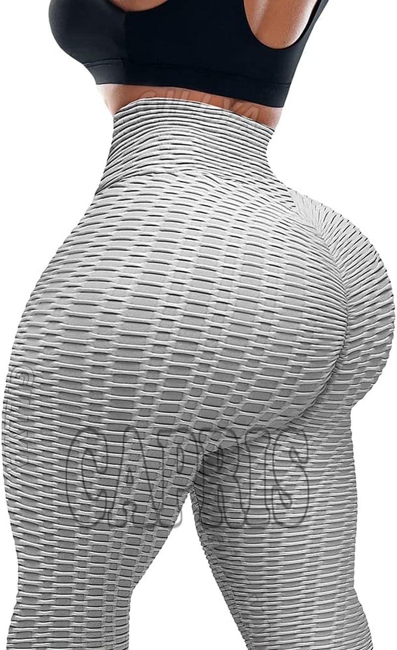 Booty Yoga Pants Tiktok Butt Leggings Anit Cellulite Texutred Booty Lifting Leggings Scrunch Butt Yoga Pants