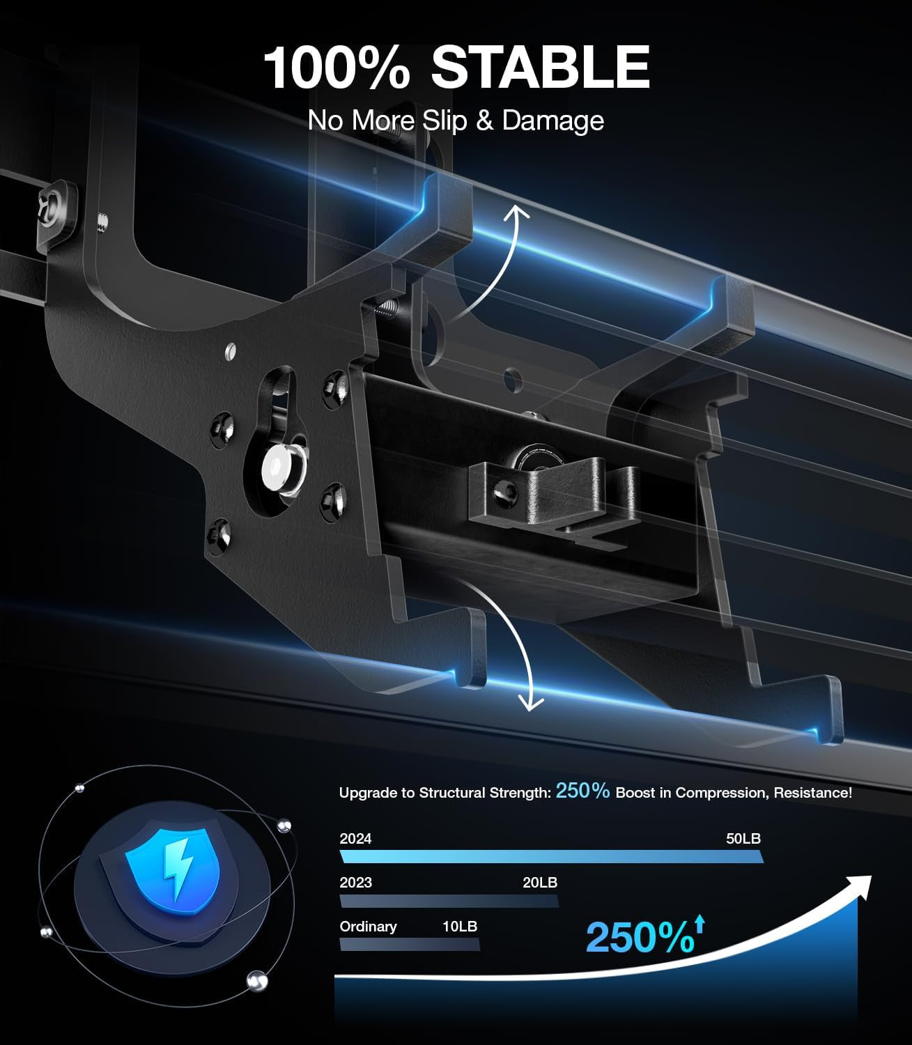 2024 Front License Plate Frame for Tesla Model Y/3 【No Drill, Custom Lock】License Plate Holder, Anti-Theft License Plate Mount for Model Y 2021-2024 and Model 3 2021-2023 (Not Fit Model 3 2024)