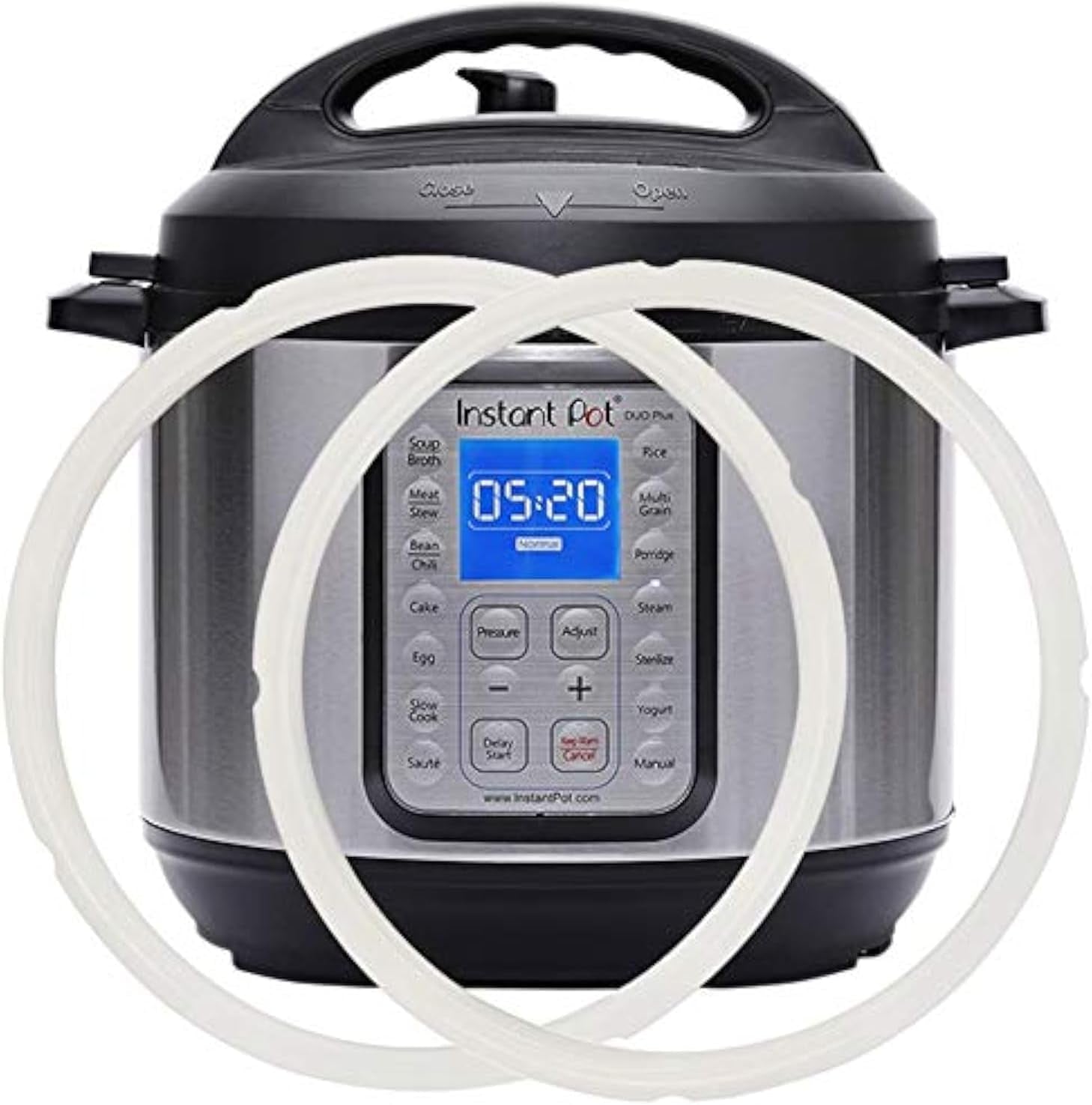 Silicone Sealing Ring 6Qt for Instant Pot Sealing Ring for 6 5Qt Insta Pot, Sweet and Savory, Food-Grade Silicone Fits IP-DUO60, IP-LUX60, IP-DUO50, IP-LUX50, Smart-60, IP-CSG60 and IP-CSG50-2 Pack