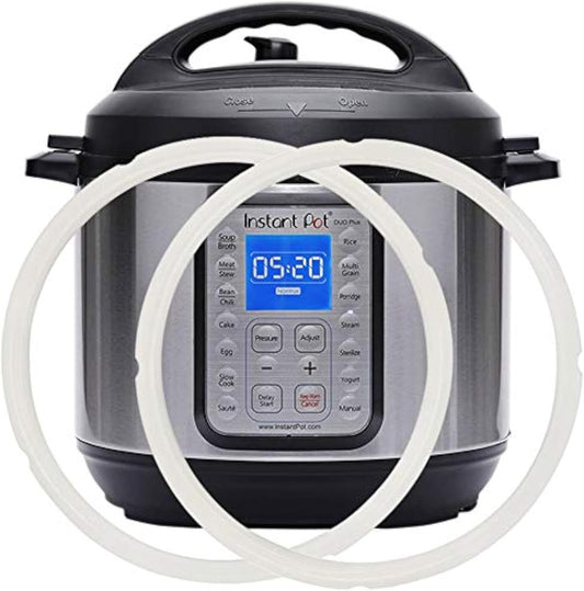 Silicone Sealing Ring 6Qt for Instant Pot Sealing Ring for 6 5Qt Insta Pot, Sweet and Savory, Food-Grade Silicone Fits IP-DUO60, IP-LUX60, IP-DUO50, IP-LUX50, Smart-60, IP-CSG60 and IP-CSG50-2 Pack