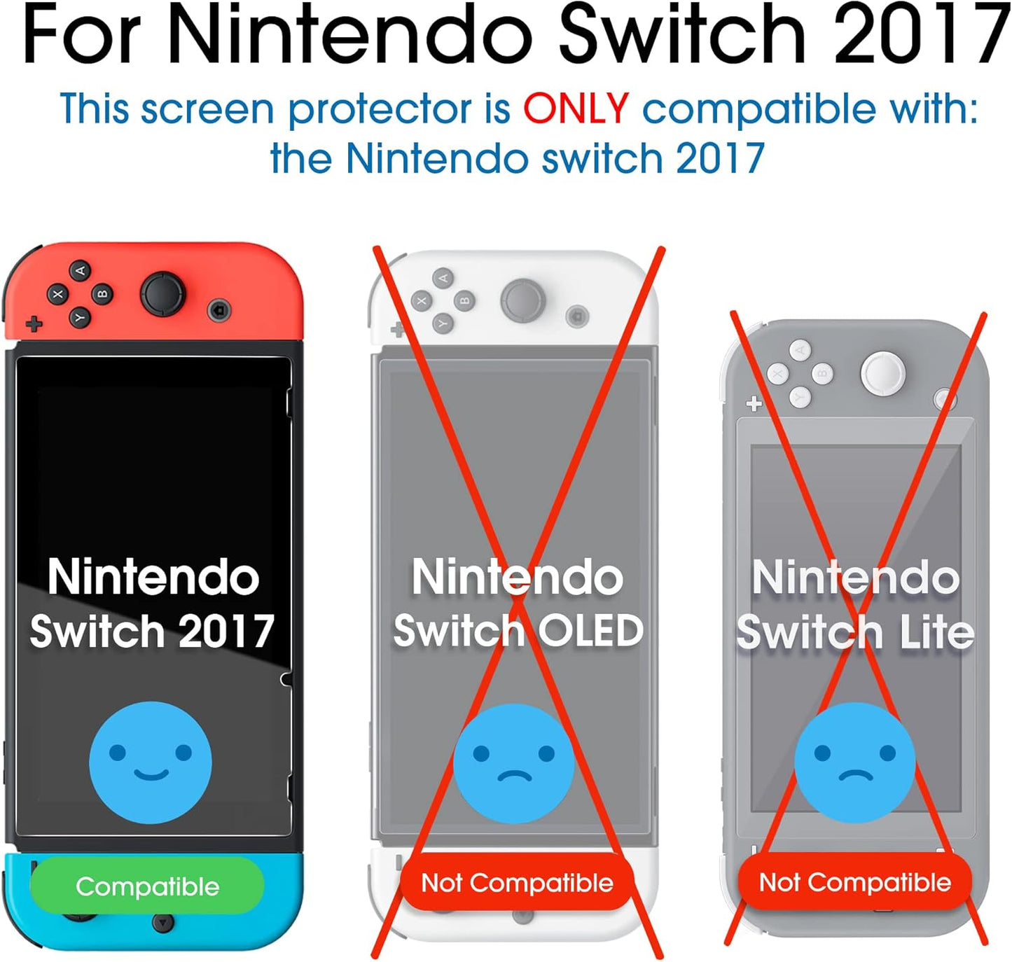 Auto-Alignment Onetouch for Nintendo Switch 6.2" 2017 Screen Protector, Tempered Glass, 30 Seconds Installation, Bubble Free, Anti-Scratch, Touch Sensitive, Ultra-Clear [2 Pack]