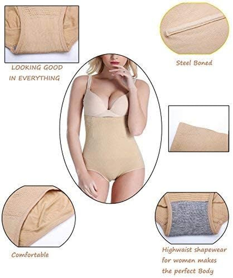 Women Waist Trainer Tummy Control Panties Body Shaper High Waisted Shapewear Briefs Butt Lifter Slimming Corset Seamless