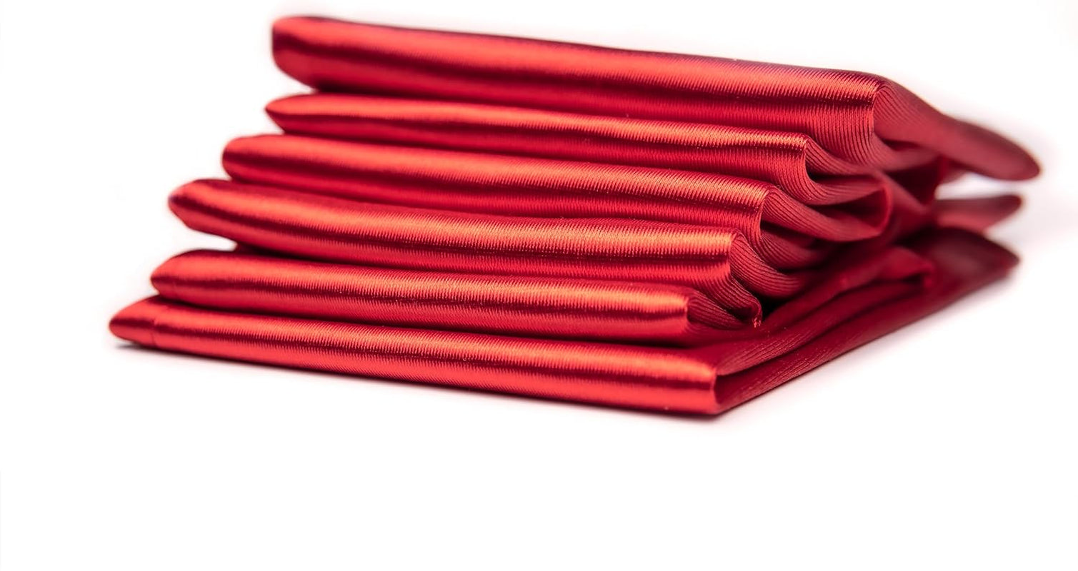 Long Red Satin Opera Gloves for Women, Cruella Deville, Red Riding Hood - Accessories for Halloween Costumes for Women