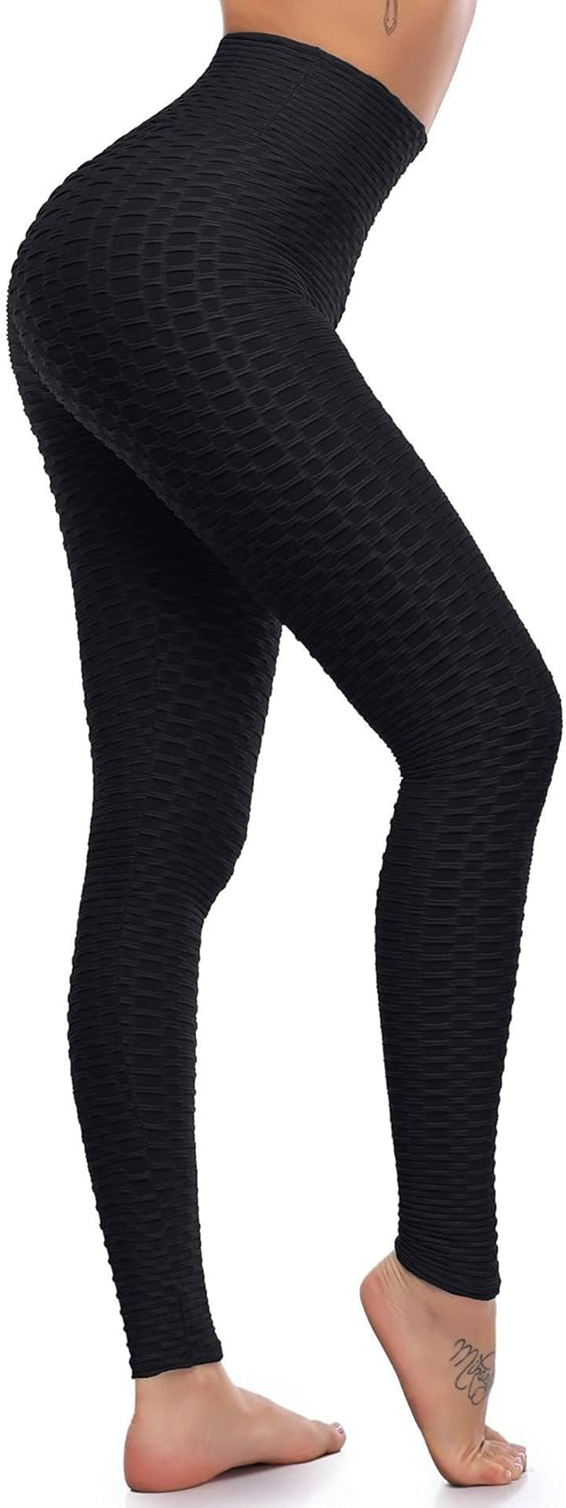 Women'S Scrunch Butt Lifting Leggings Stretchy High Waisted Yoga Pants Workout Textured Booty Tights