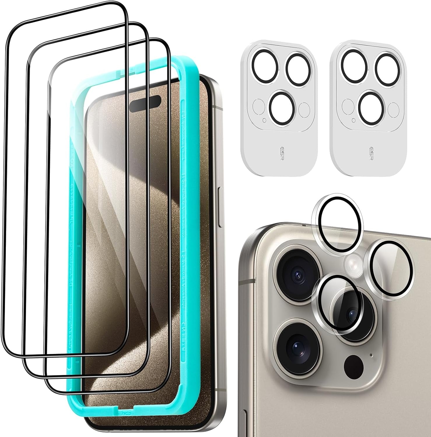 3 Pack for Iphone 16E/ Iphone SE 4/ Iphone 14/ Iphone 13/ Iphone 13 Pro Screen Protector, [9H Hardness] [Military Grade Shatterproof] Tempered Glass Film with Easy Installation Tool