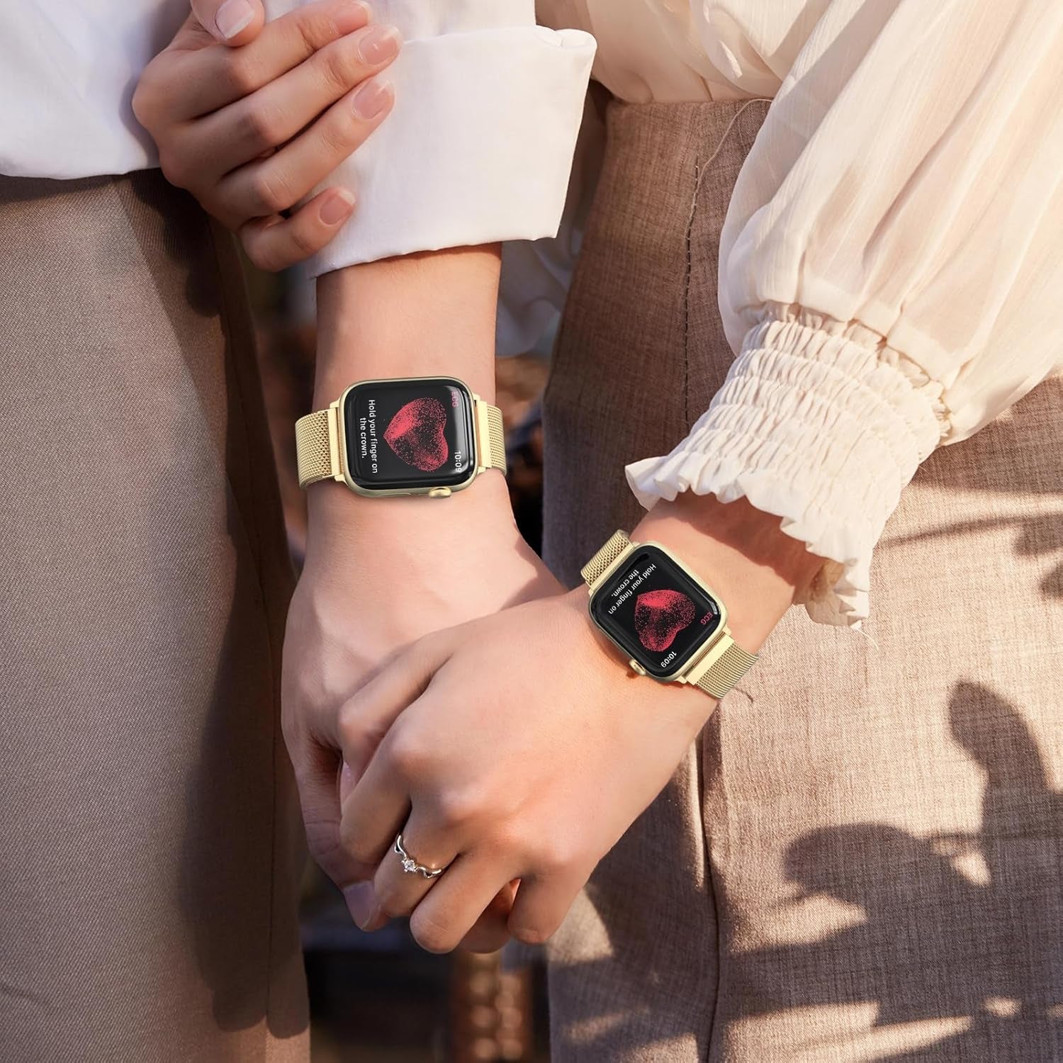 Mesh Metal Loop Compatible with Apple Watch Band 40Mm 41Mm 38Mm 44Mm 45Mm 49Mm Series Ultra SE 9 8 7 6 5 4 3 2 1 Women Men, Stainless Steel Strap with Magnetic Clasp for Iwatch Bands