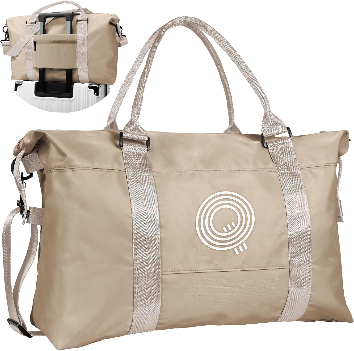 Bridesmaid Gifts, Teacher Appreciation Gift, Initial Travel Duffel Bag, Kids Duffel Bag,Personalized Weekender Bag, Birthday Gifts for Women Gifts for Teen Girls (Letter S)