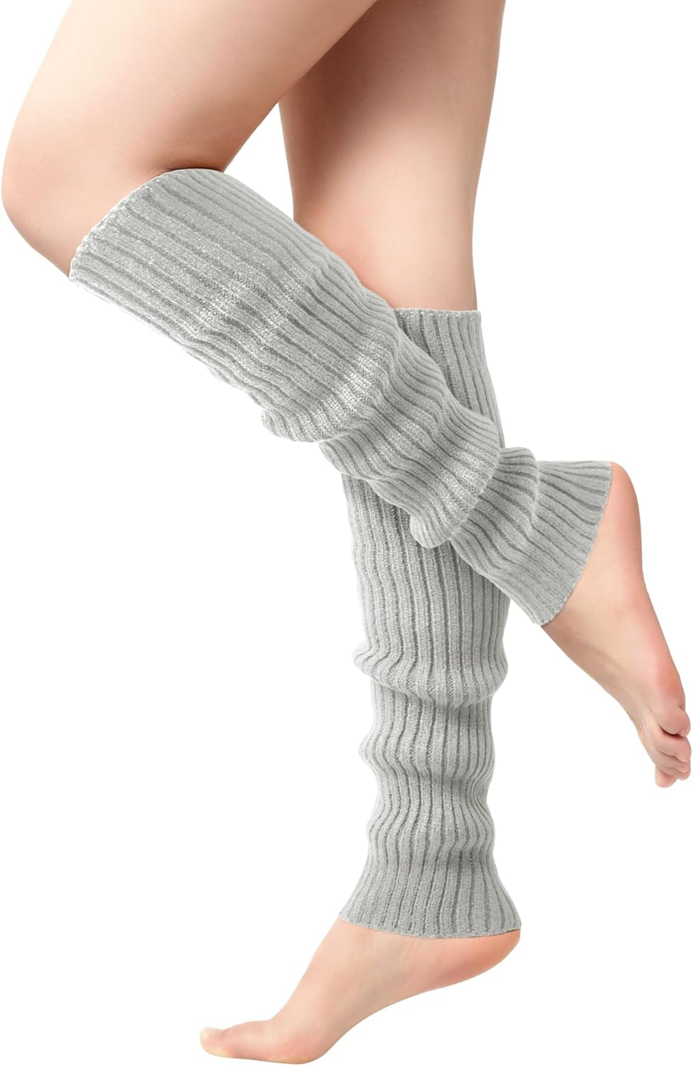 Leg Warmers for Women - Leg Warmers 80S Ribbed Knitted Long Socks for Yoga Party Sports Fashion Accessories