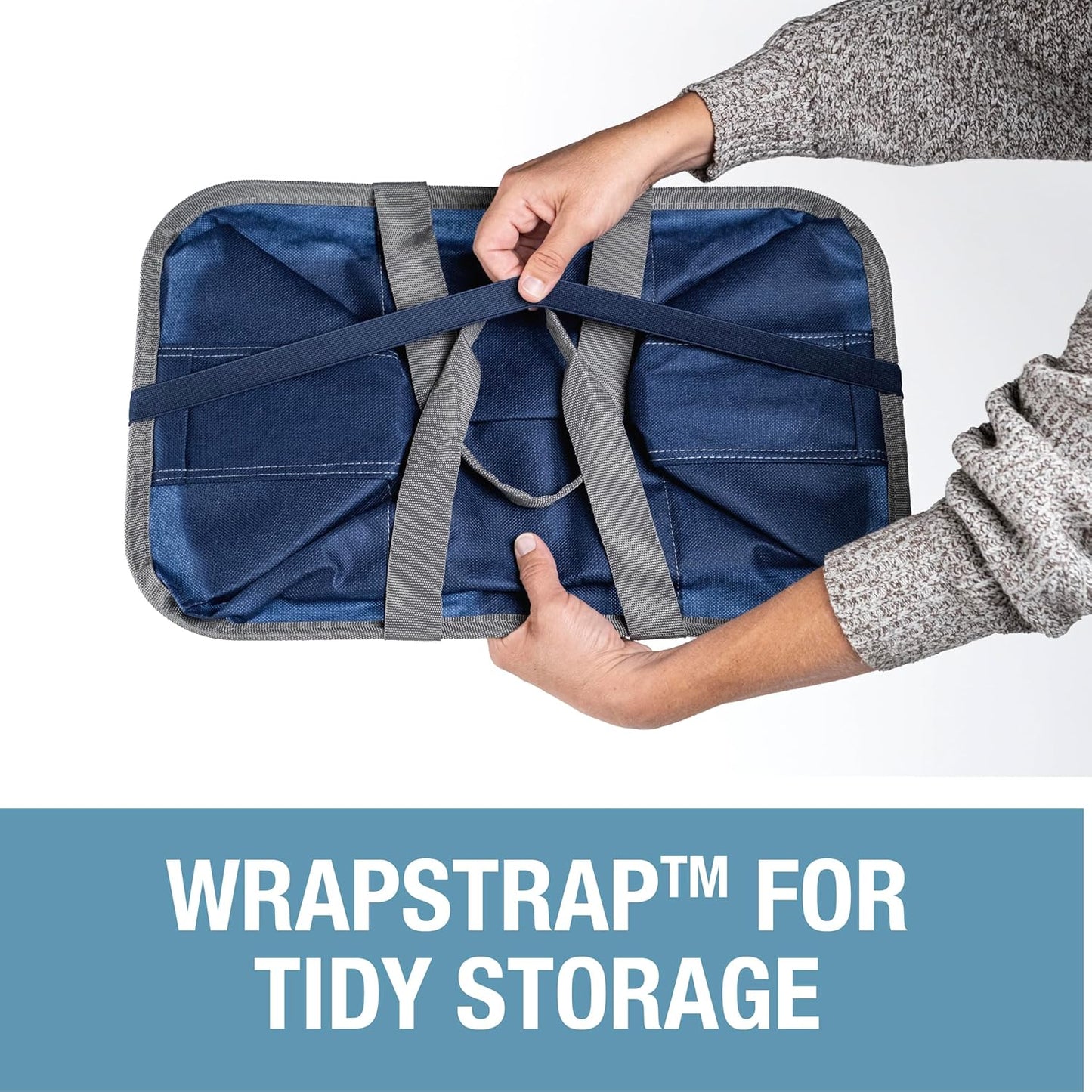 Ecobasket 30 Liter Reusable Tote Bag with Reinforced Bottom: Collapsible Grocery Shopping Basket