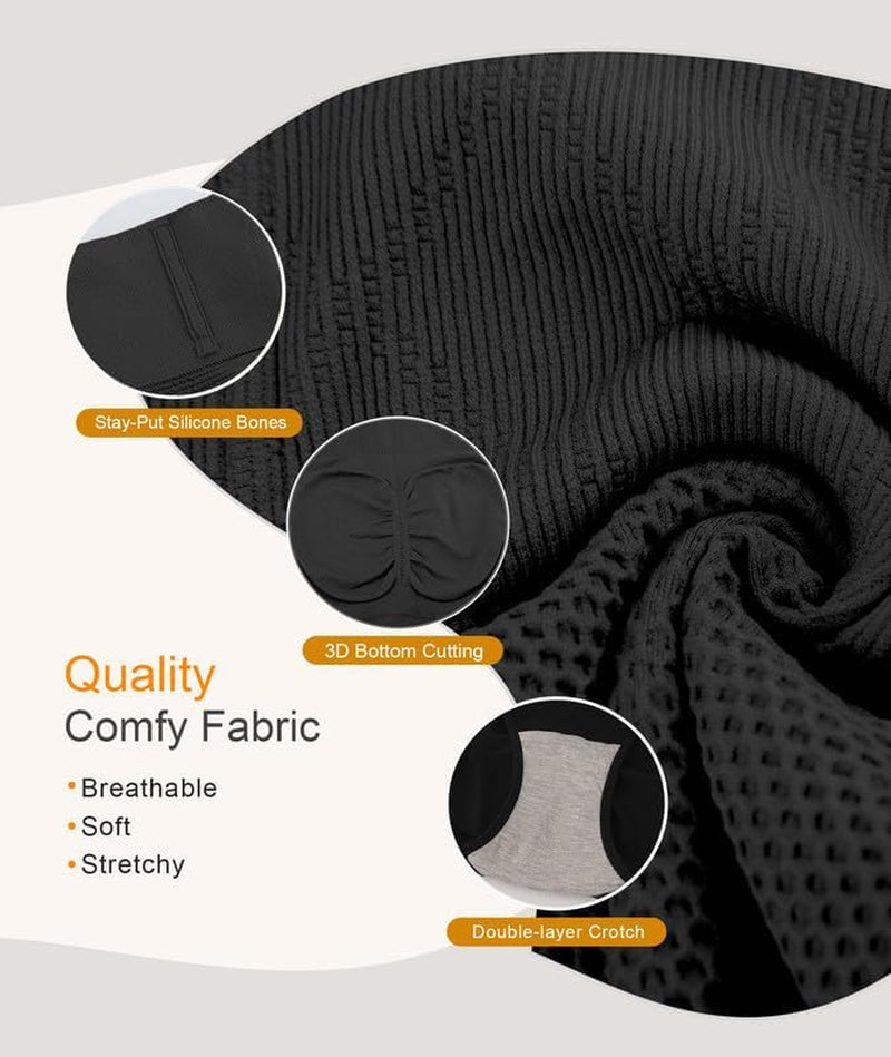 Shapewear Tummy Control Underwear Panties,Mid Waist Trainer Girdle Body Shaper Briefs Butt Lifting Shapewear for Women