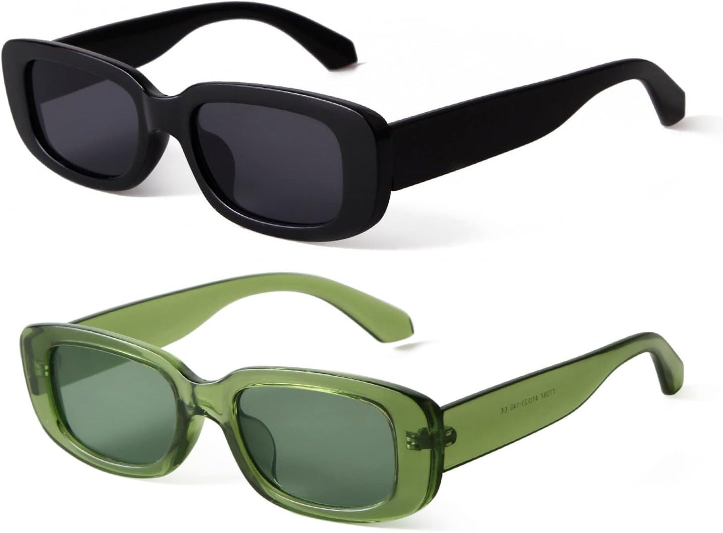 Rectangle Sunglasses for Women Men Retro 90S Sunglasses Womens Trendy Rectangular Sun Glasses Y2K Unisex Stylish 2025