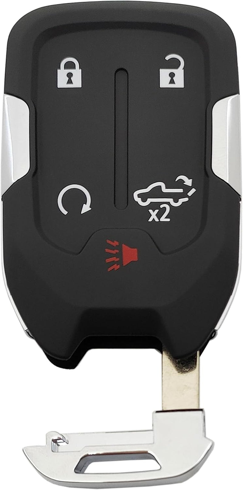 Smart Key Fob Cover Case Shell Fit for 2022 2021 2020 2019 Chevy Silverado and GMC Sierra 1500 2500HD 3500HD Keyless Entry Remote Key Fob (Without Chip, 5 Buttons)